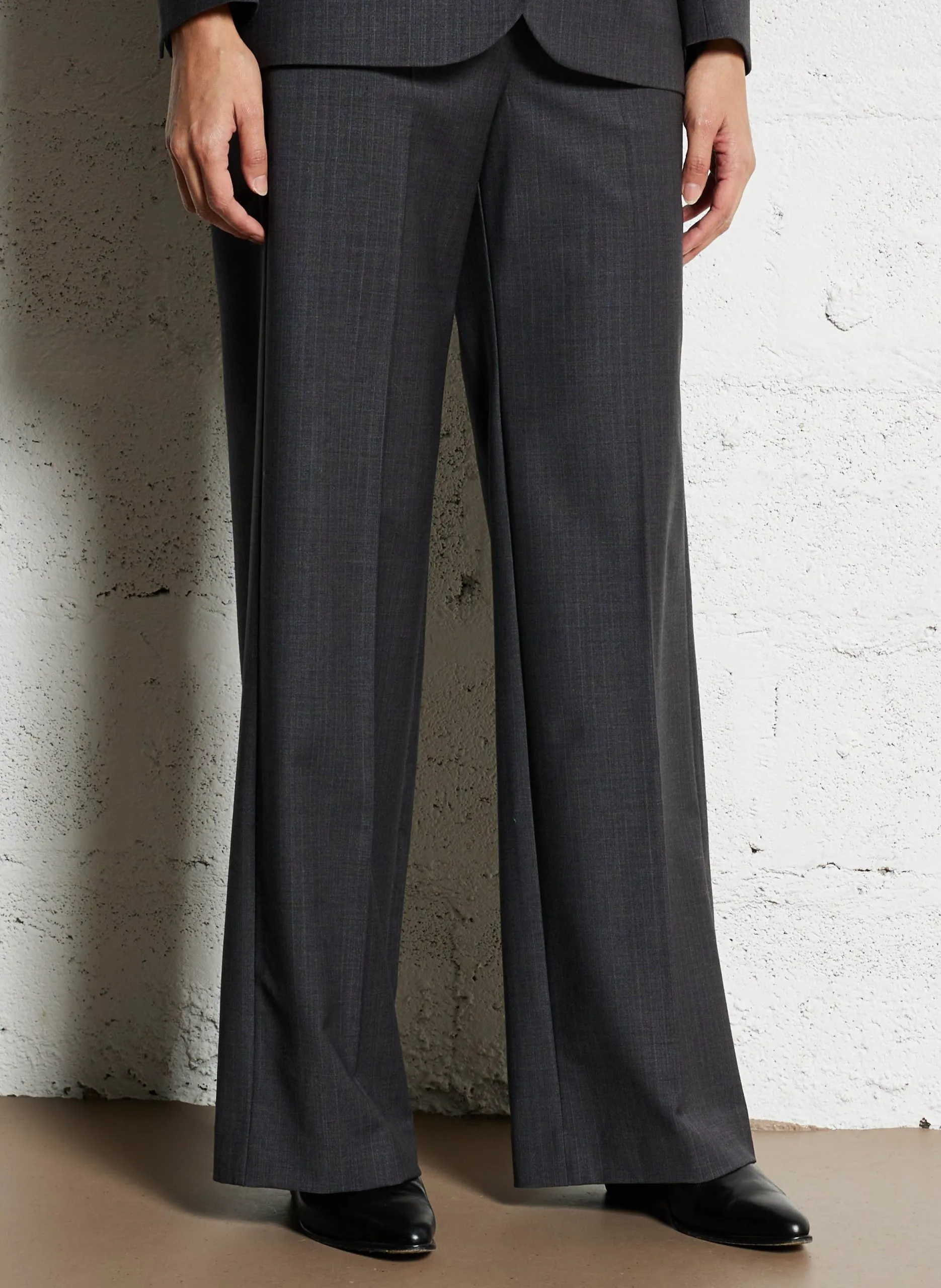 Pantalon large Gris PISTACHIO