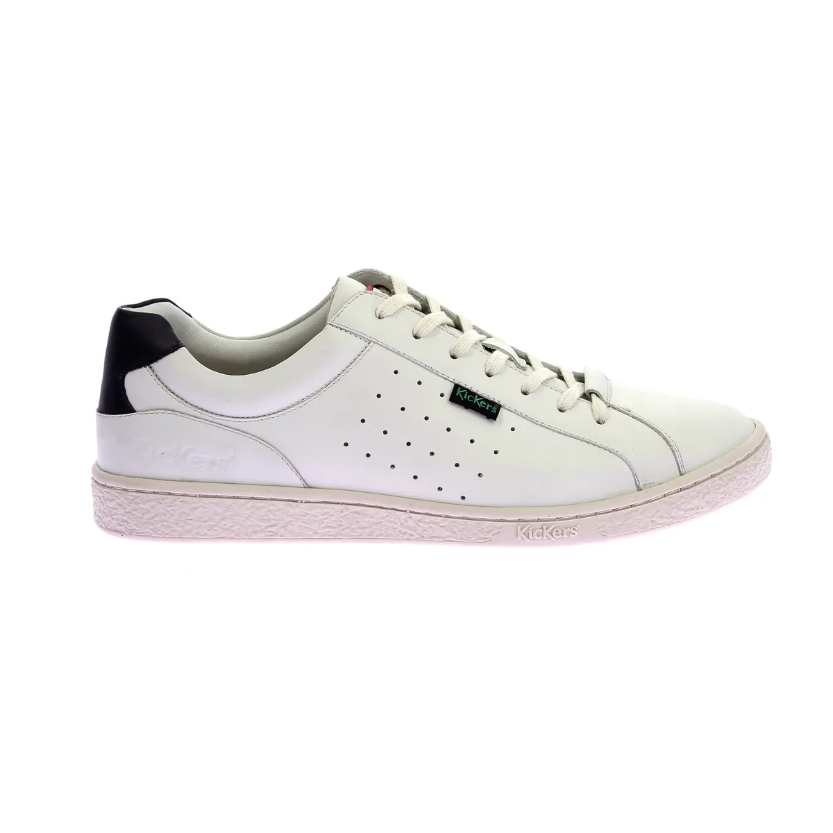 Baskets basses cuir Blanc KICK SALEM