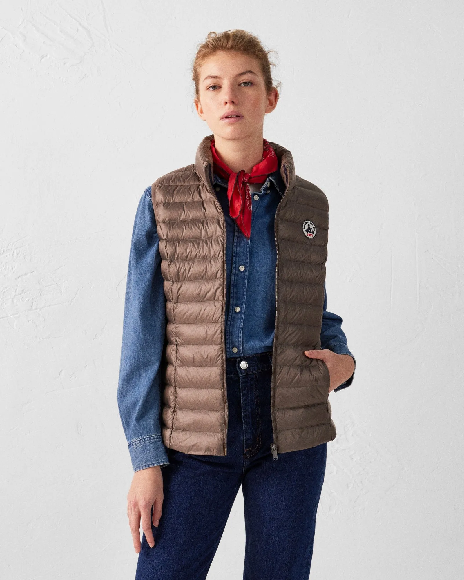 Doudoune légère sans manches seda Beige