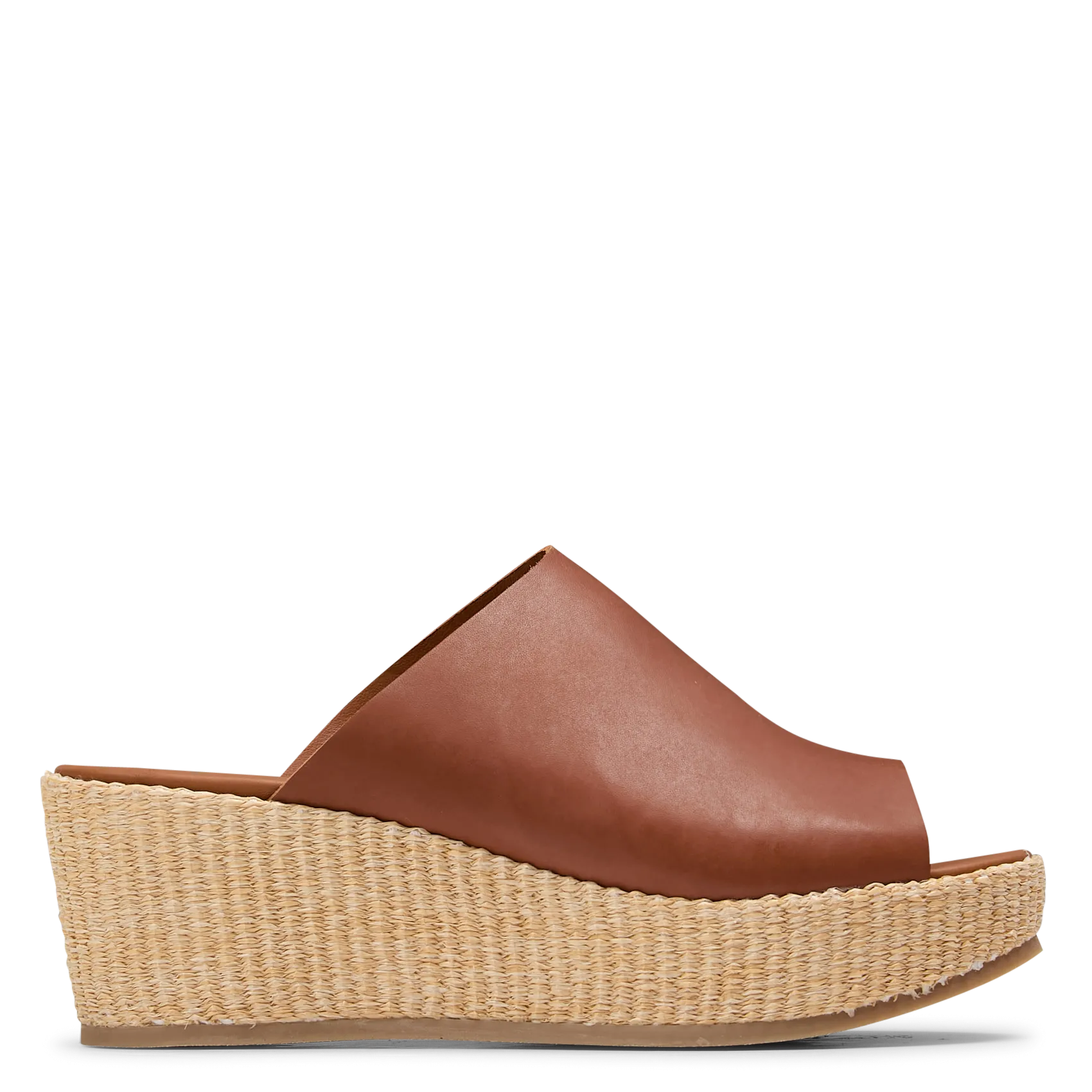 Sandales compensées en cuir Beige MELODY