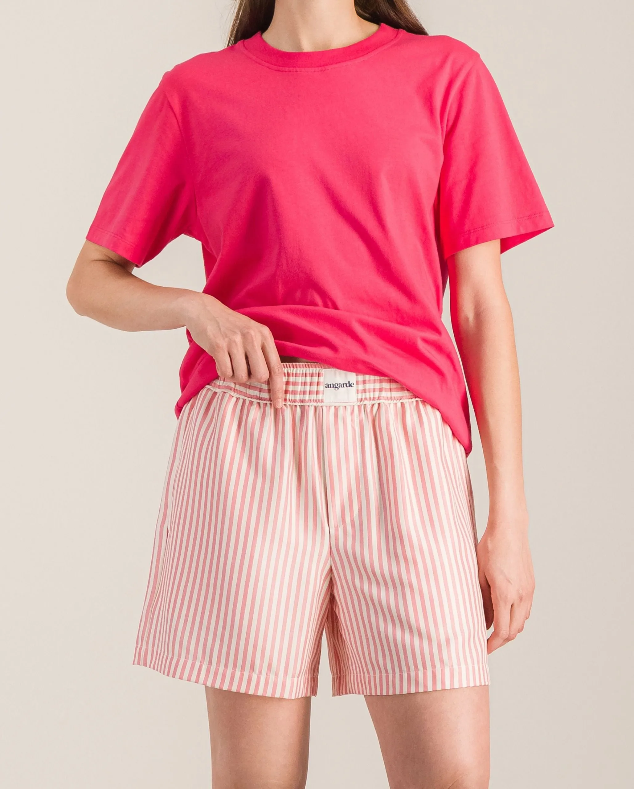 Short pyjama femme, dahlia Rayé
