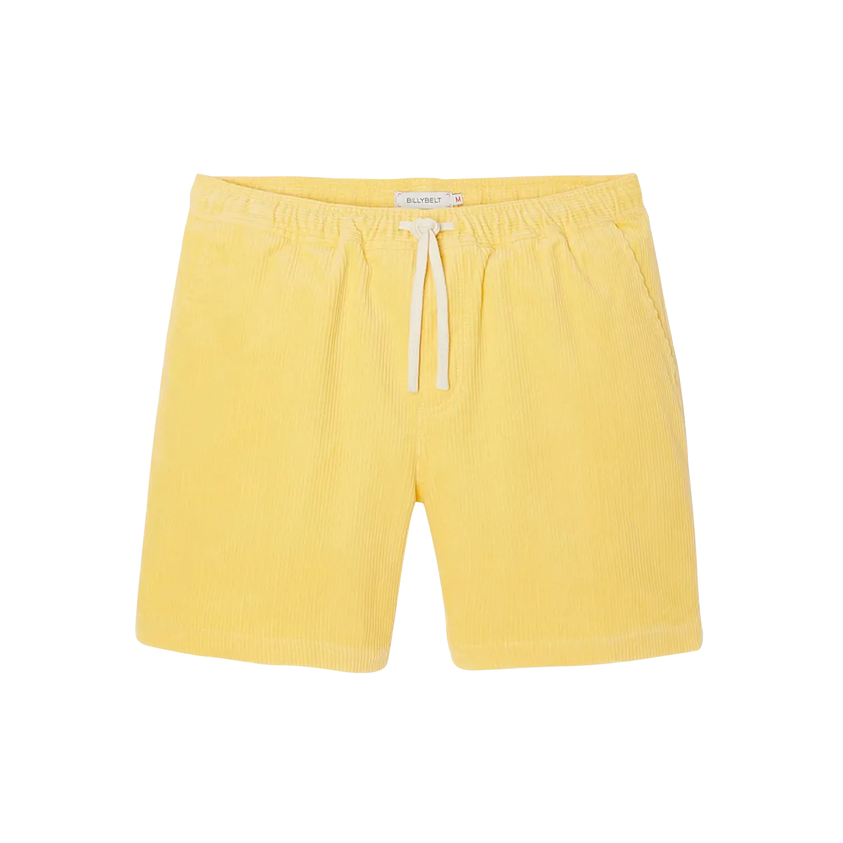 Short en velours Jaune