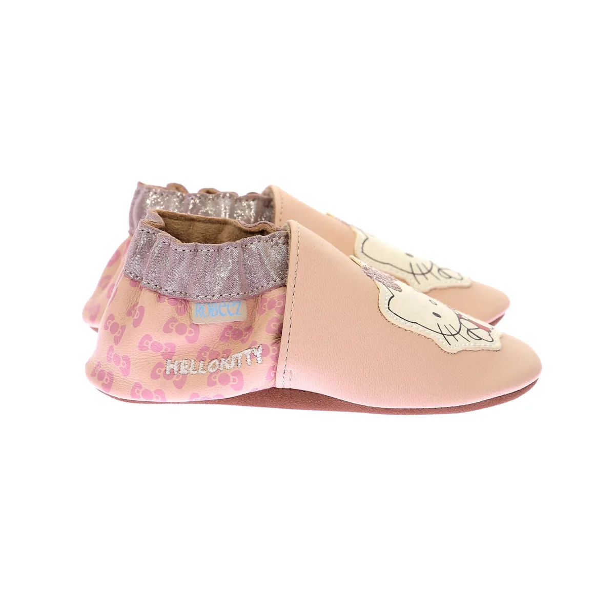Chaussons cuir Rose KITTYSTAND