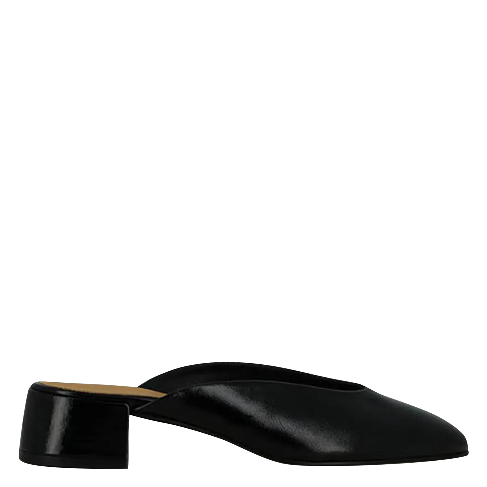 Mules en cuir Noir NINE