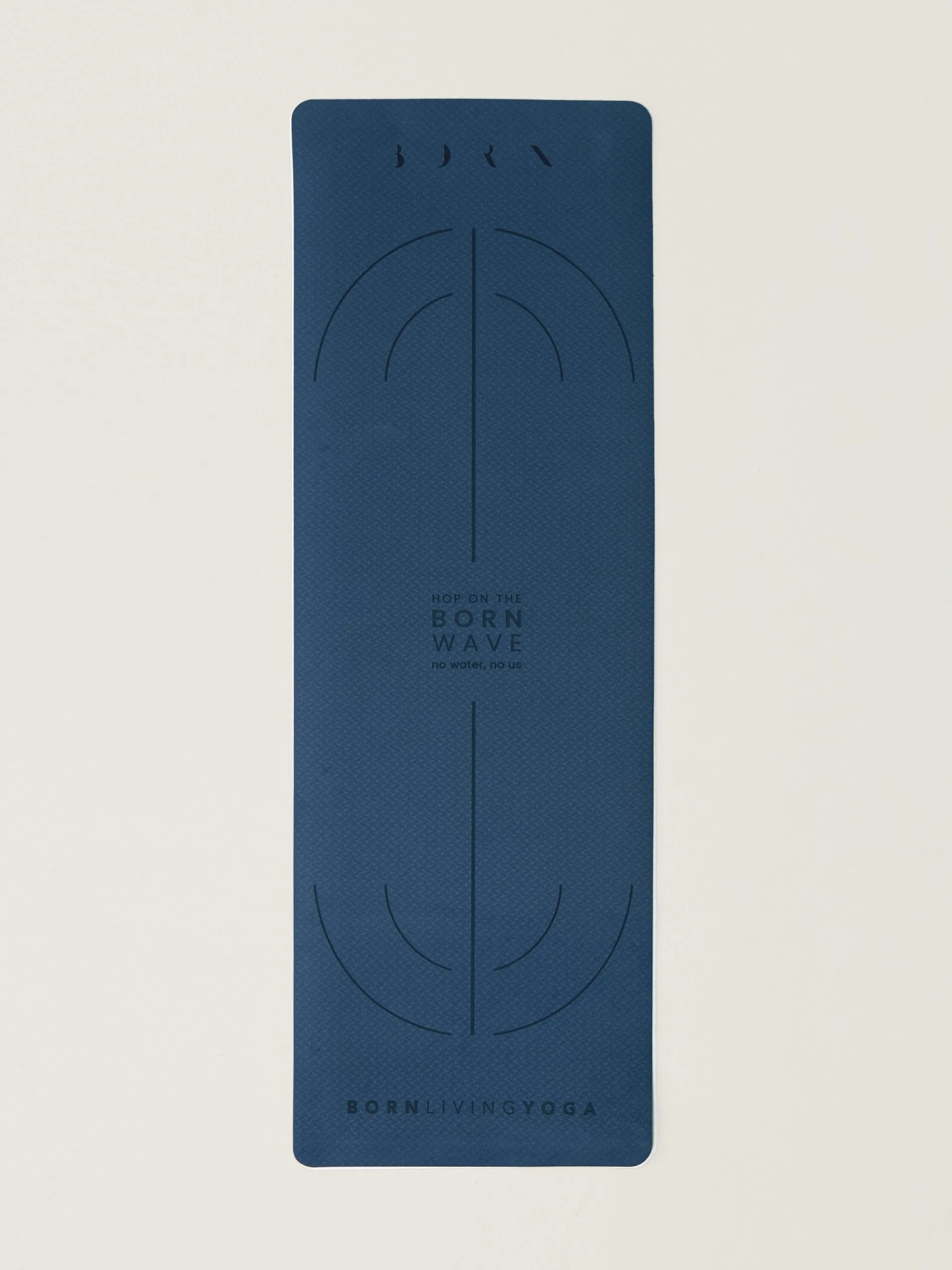 Tapis de yoga mat wave 6mm Bleu MAT WAVE