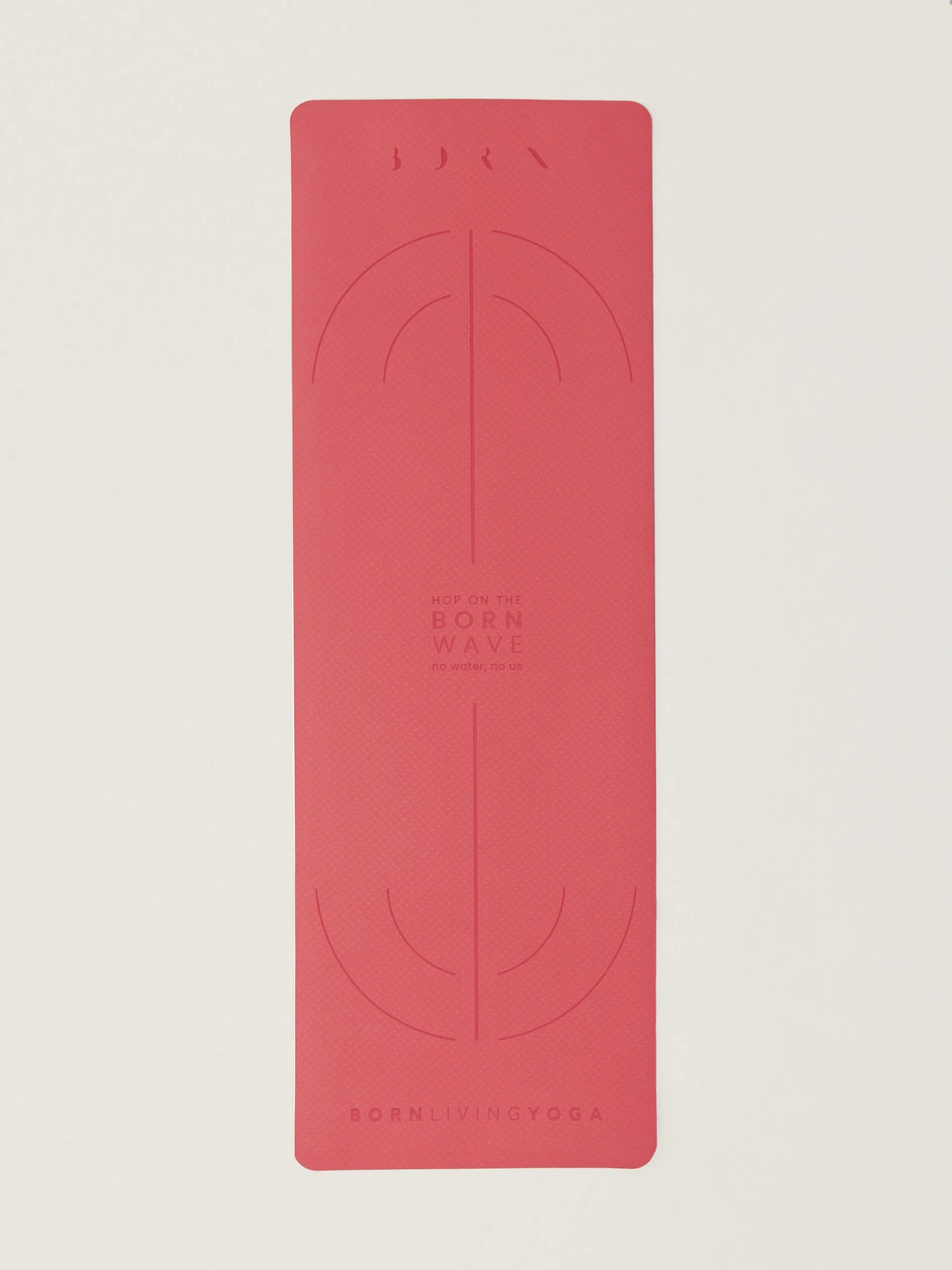 Tapis de yoga mat wave 6mm Rose MAT WAVE