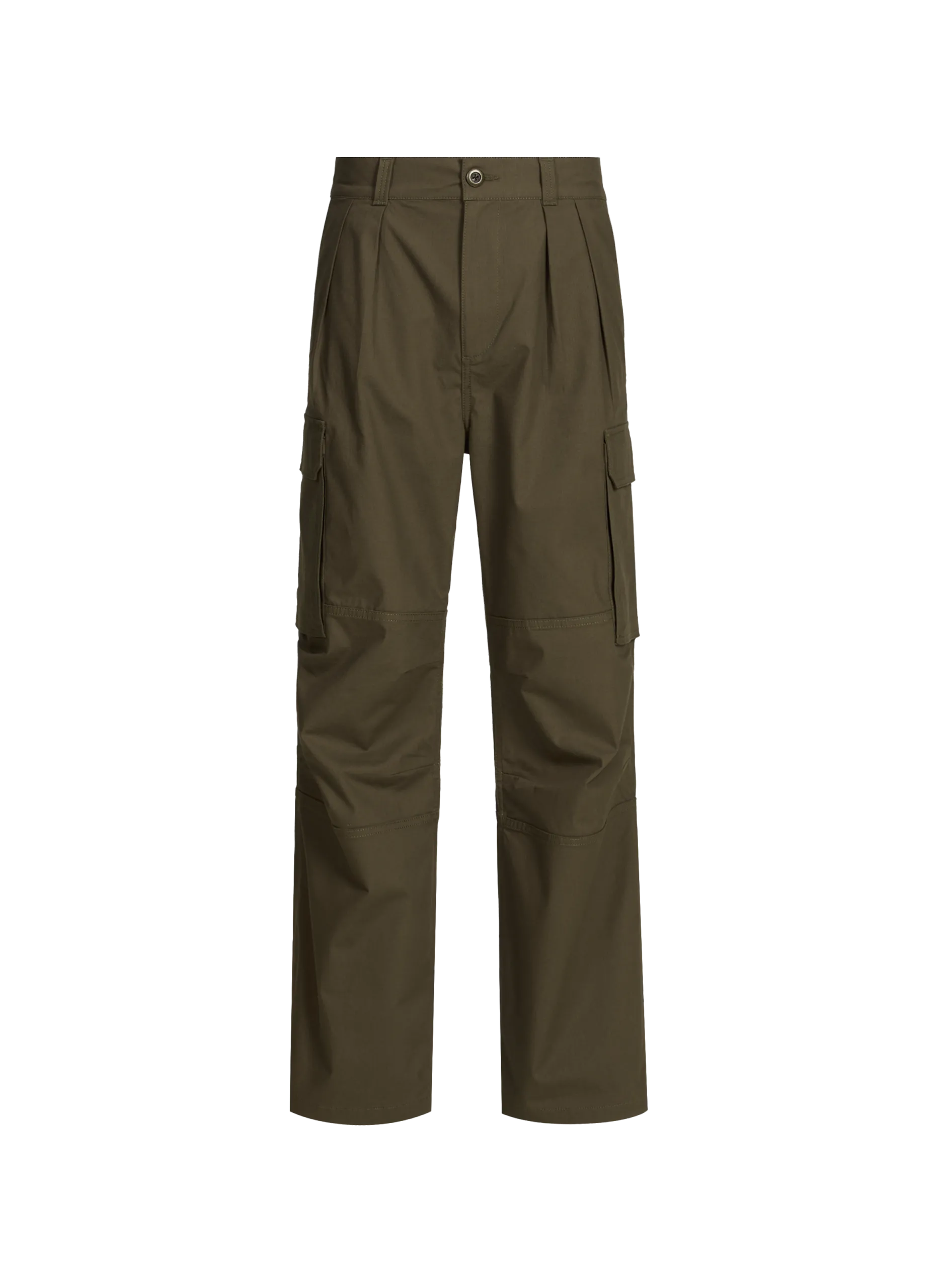 Pantalon cargo en coton mélangé Kaki FARGO