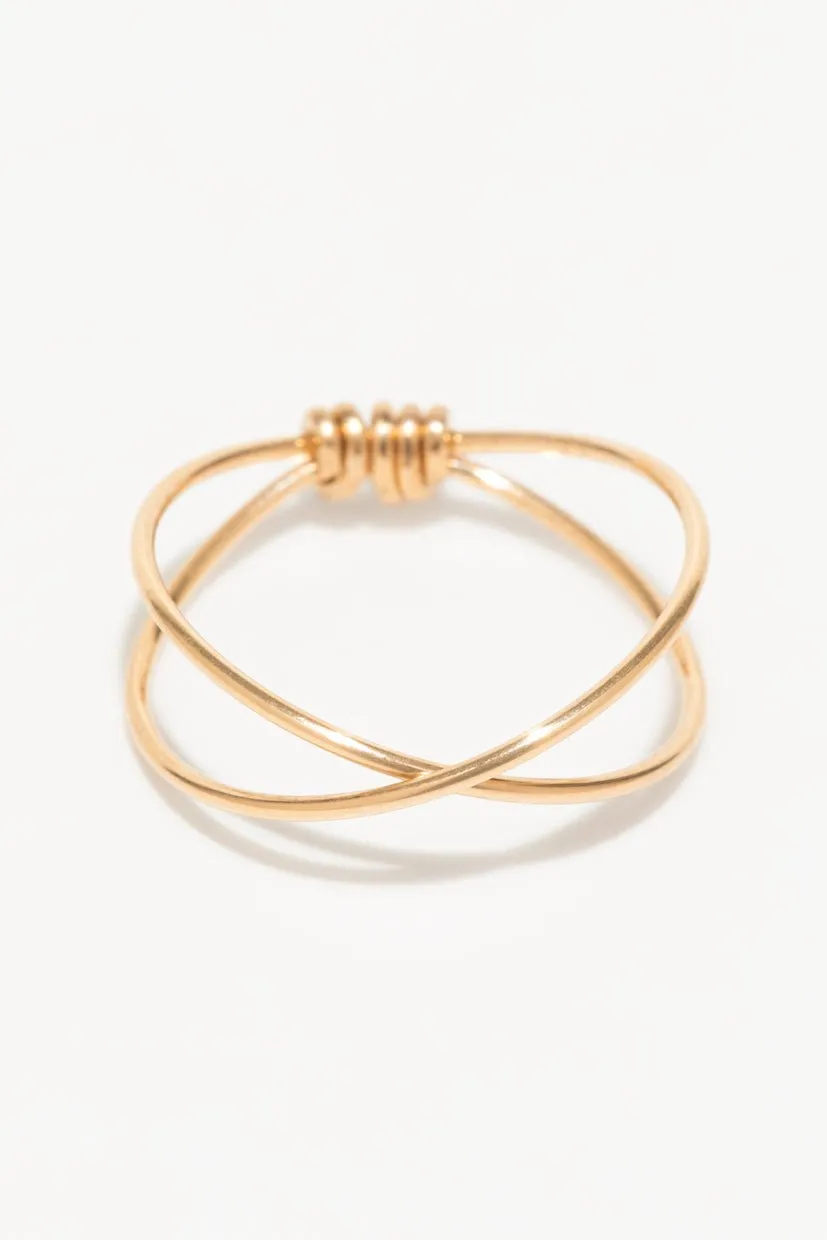 Bague croisée Doré BAGUE CROISÉE