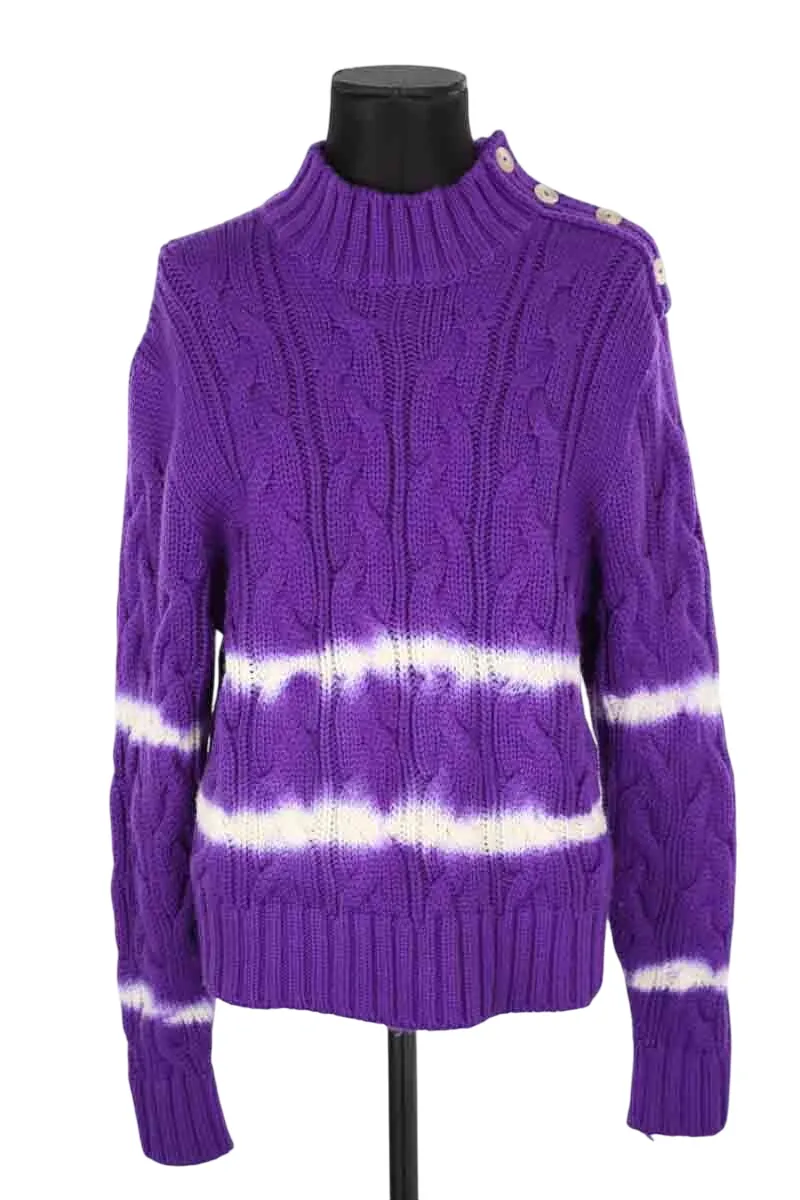 Pull en laine Violet