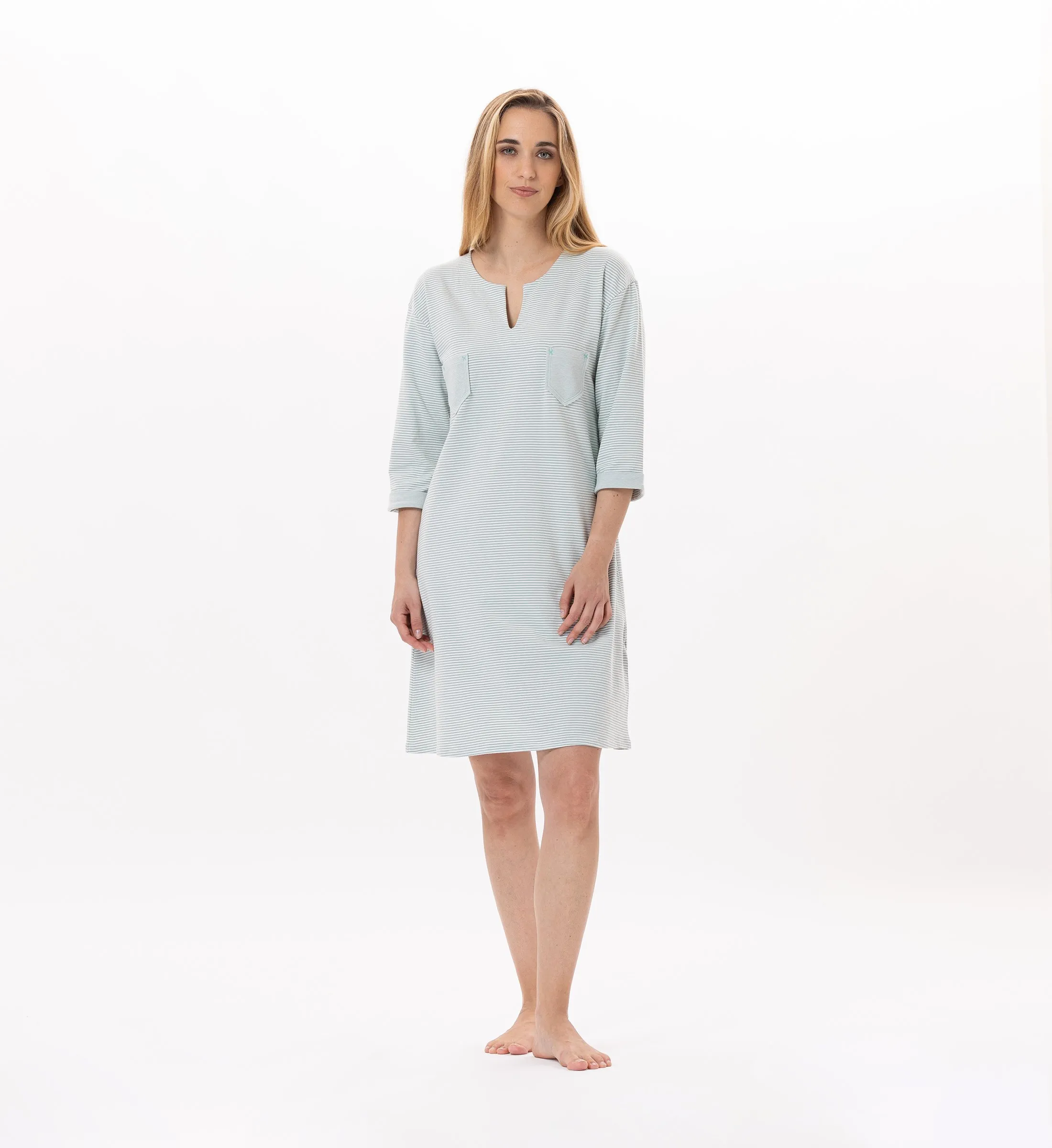 Chemise de nuit en coton Multicolore JEANNETTE 901