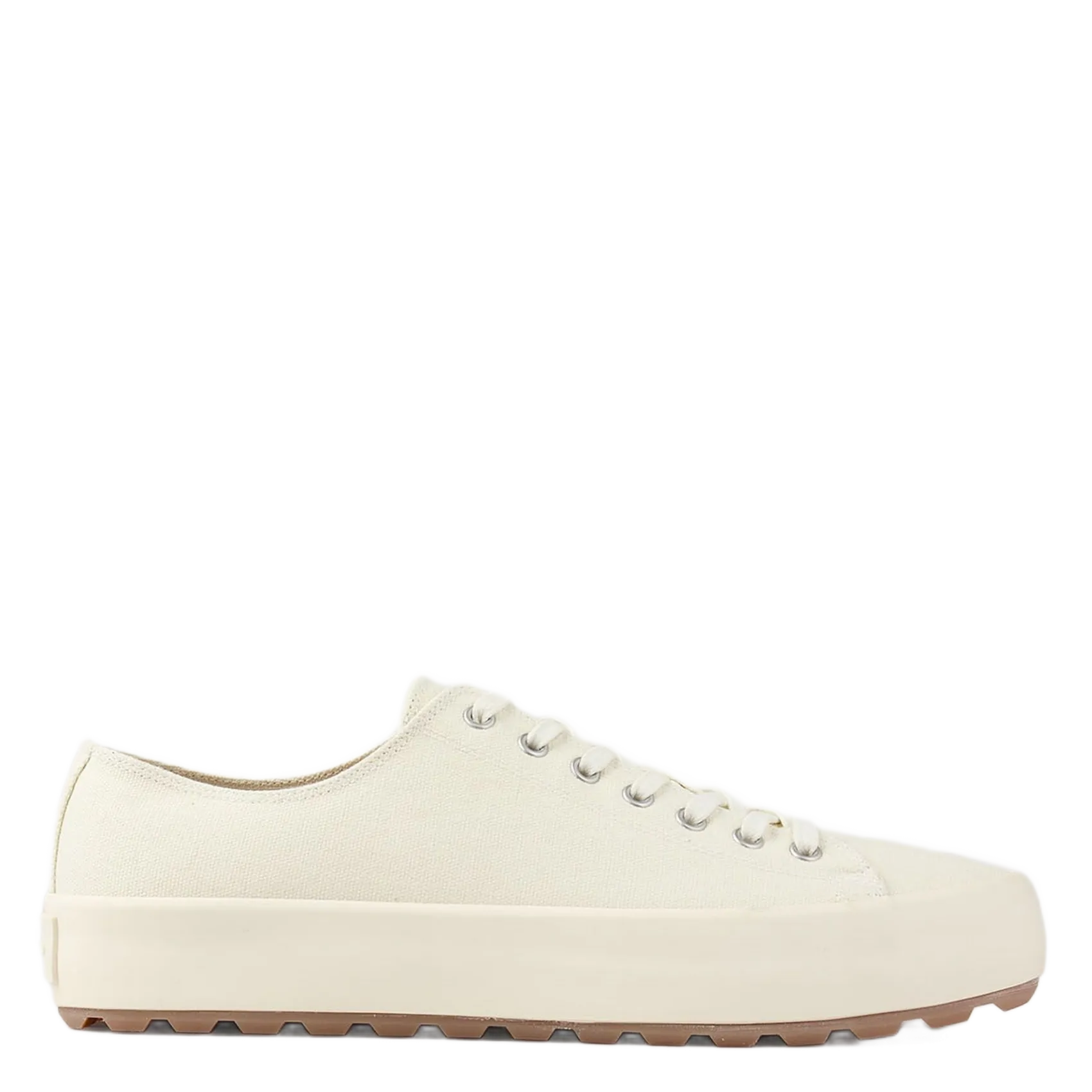 Baskets basses en coton Blanc