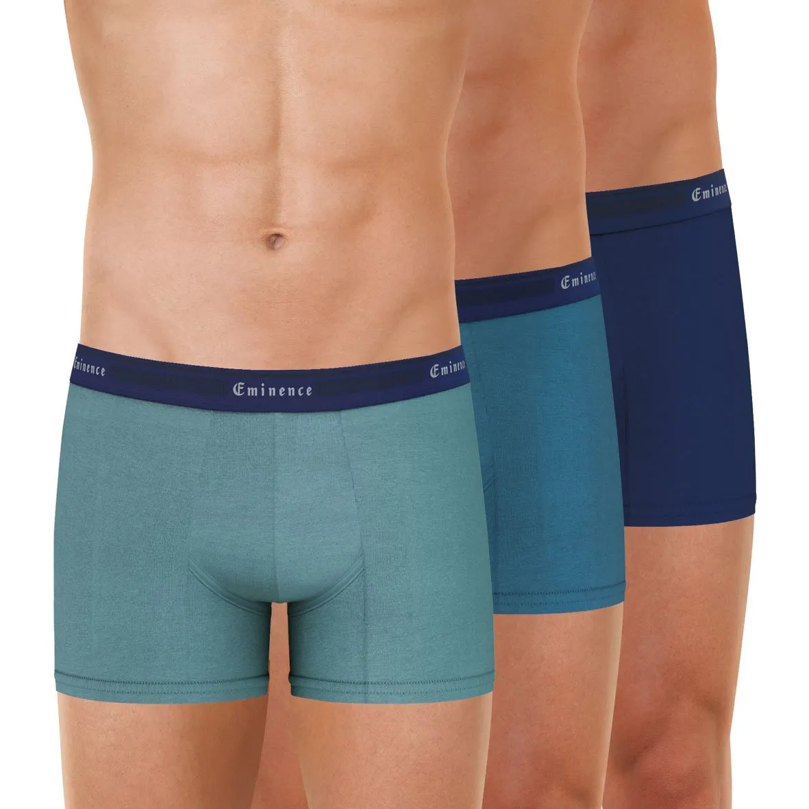 Lot de 3 boxers homme tailor eminence Bleu