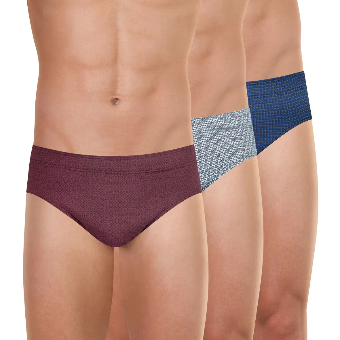 Lot de 3 slips homme trio fantaisie eminence Bleu