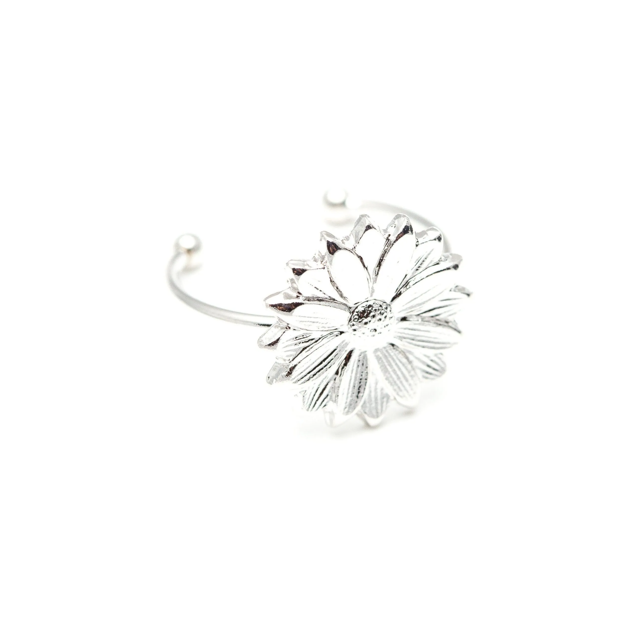 Bague fleur plaqué argent Argent MAÏA