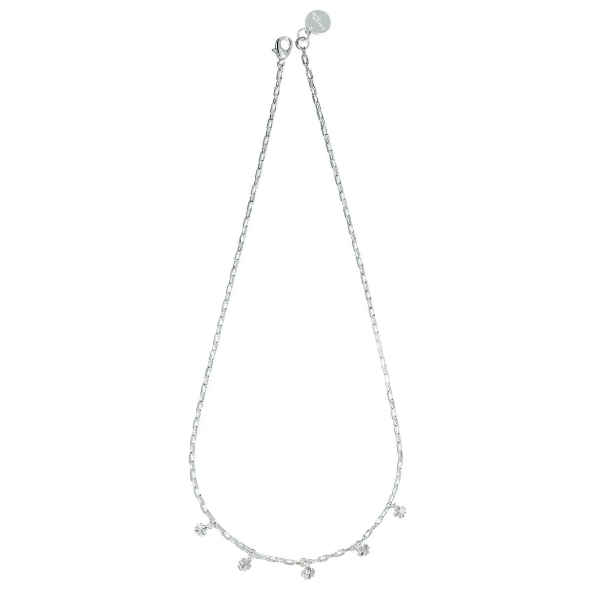 Collier trèfles plaqué argent Argent LÉON