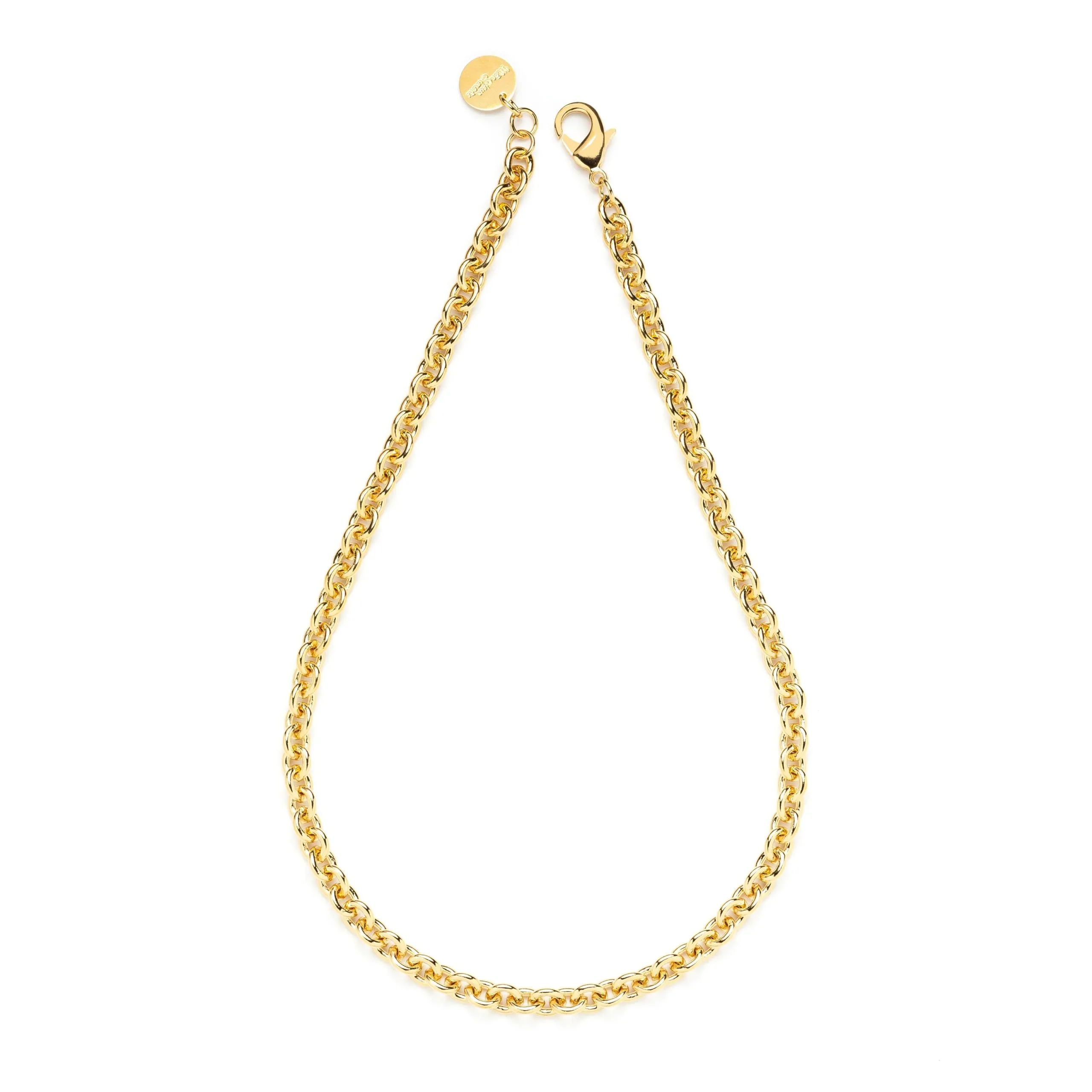 Maxi collier plaqué argent Doré GASTON