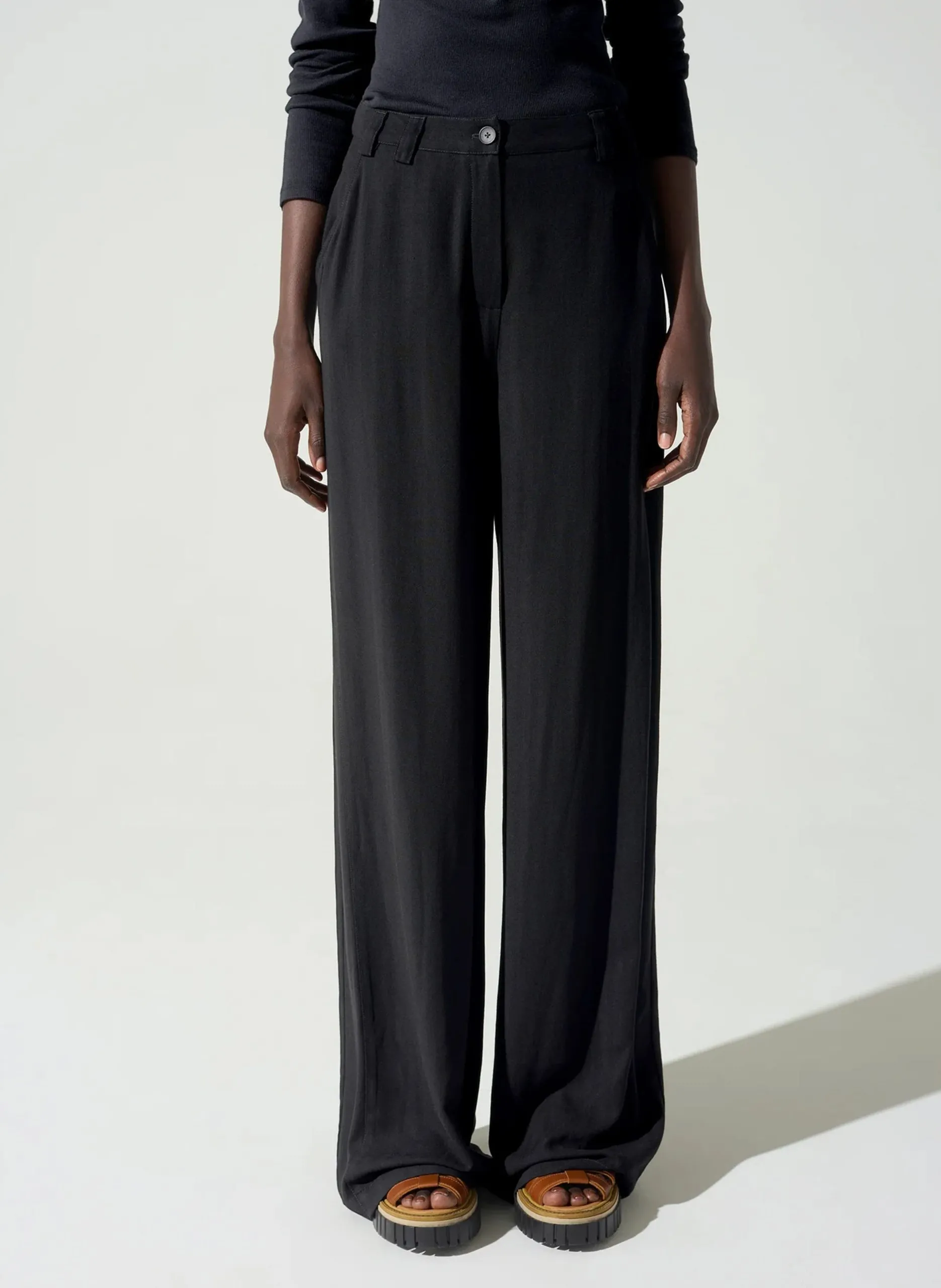 Pantalon de tailleur large Noir