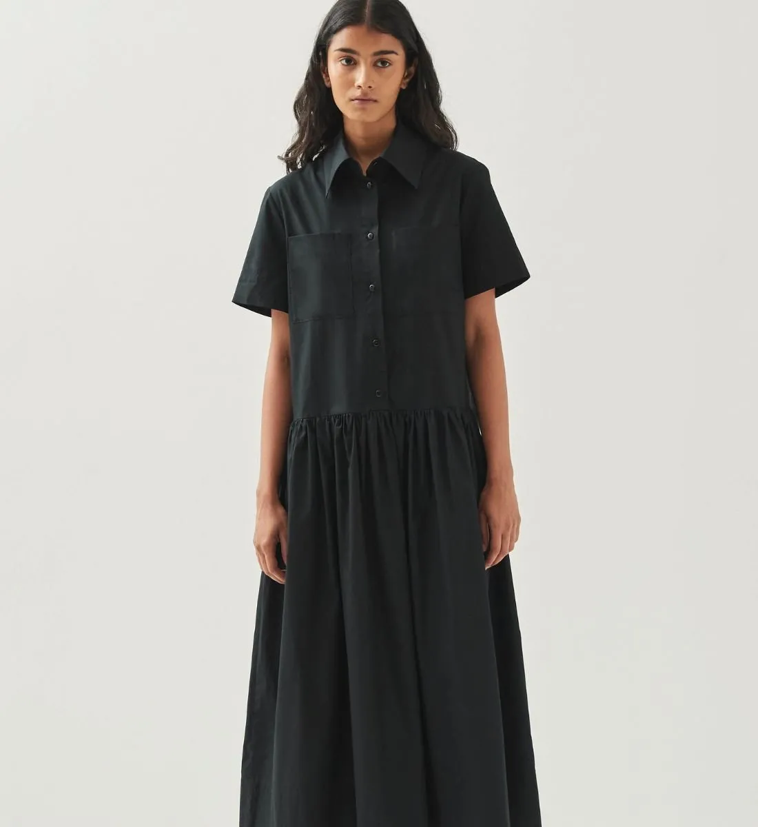 Robe en coton Noir BAY