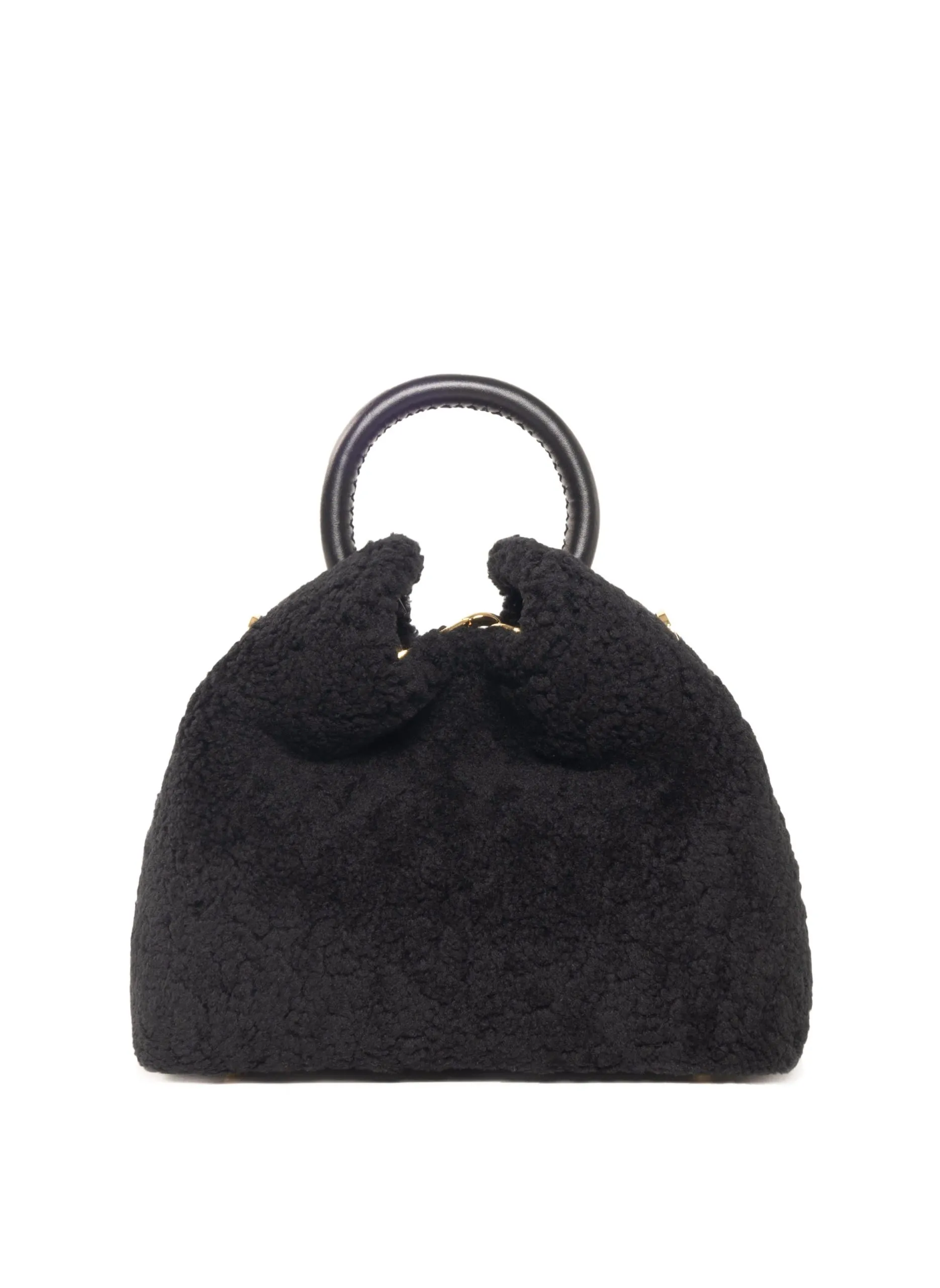 Sac baozi en shearling Noir BAOZI