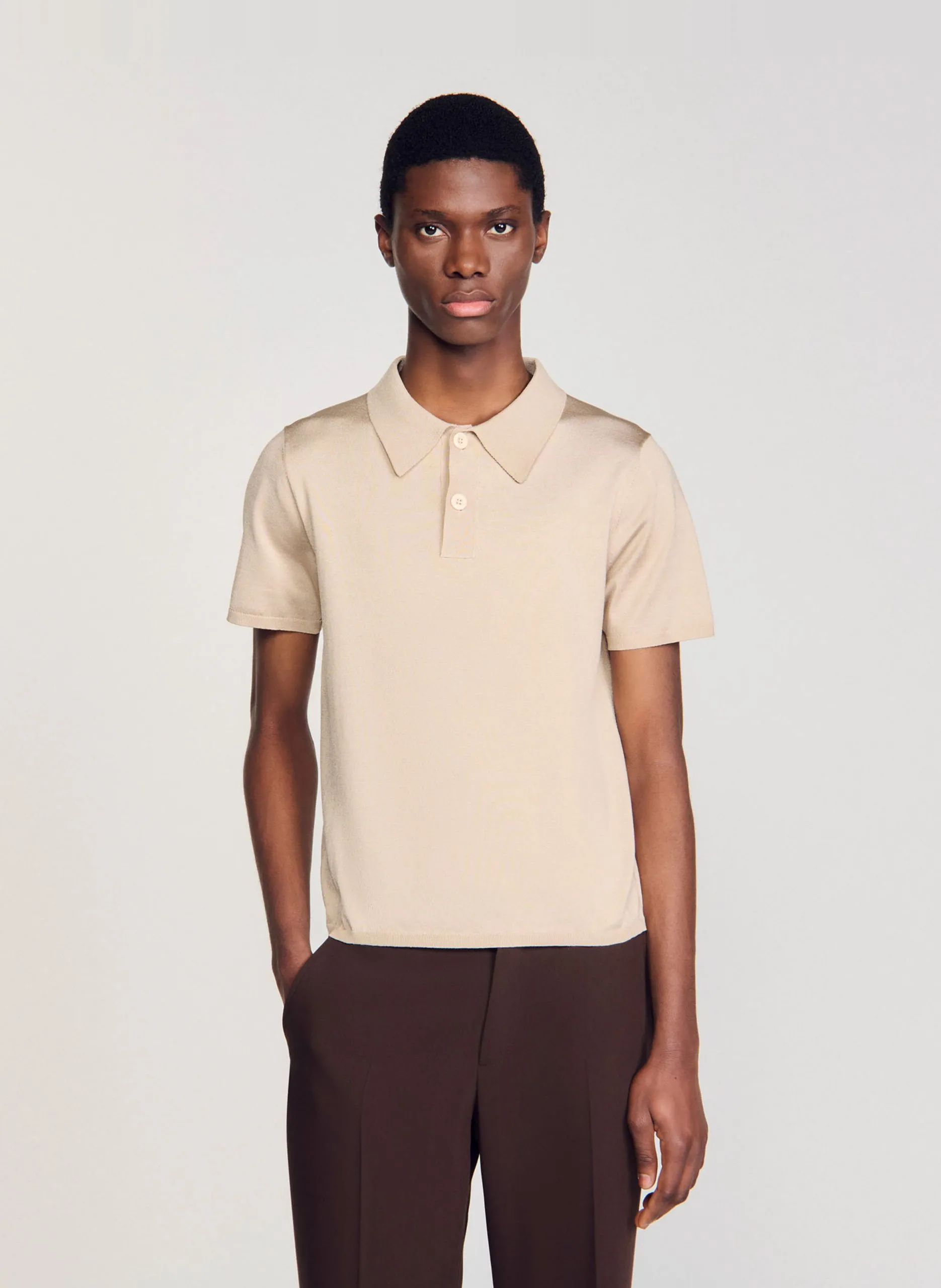Polo regular fit Blanc