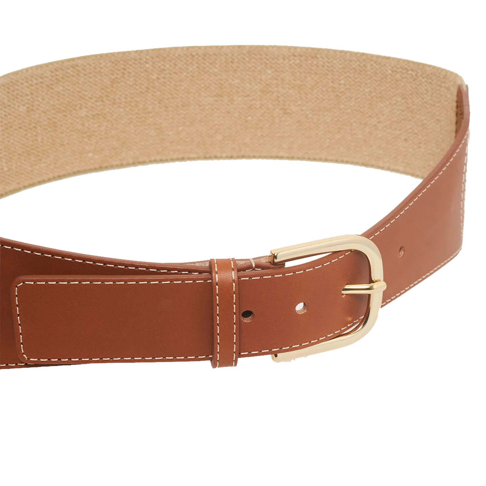 Ceinture en cuir Marron IZIA