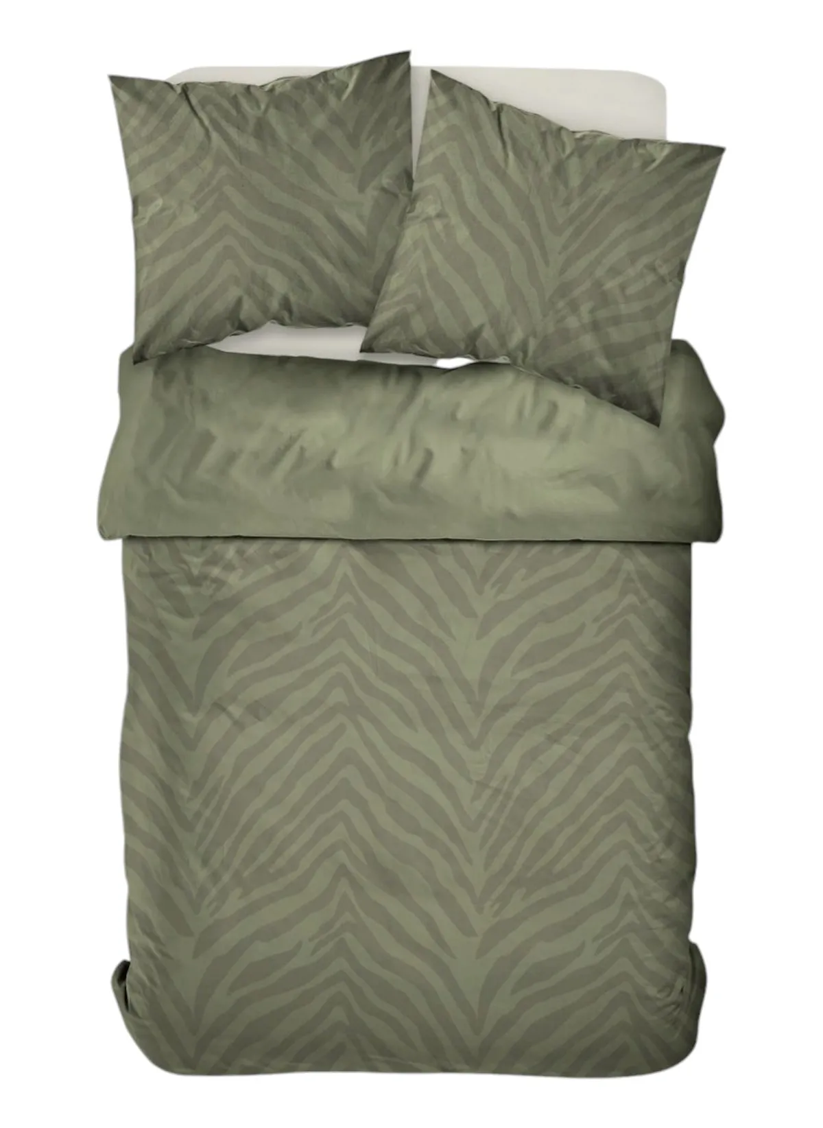 Parure de lit embossée Vert MATCHA