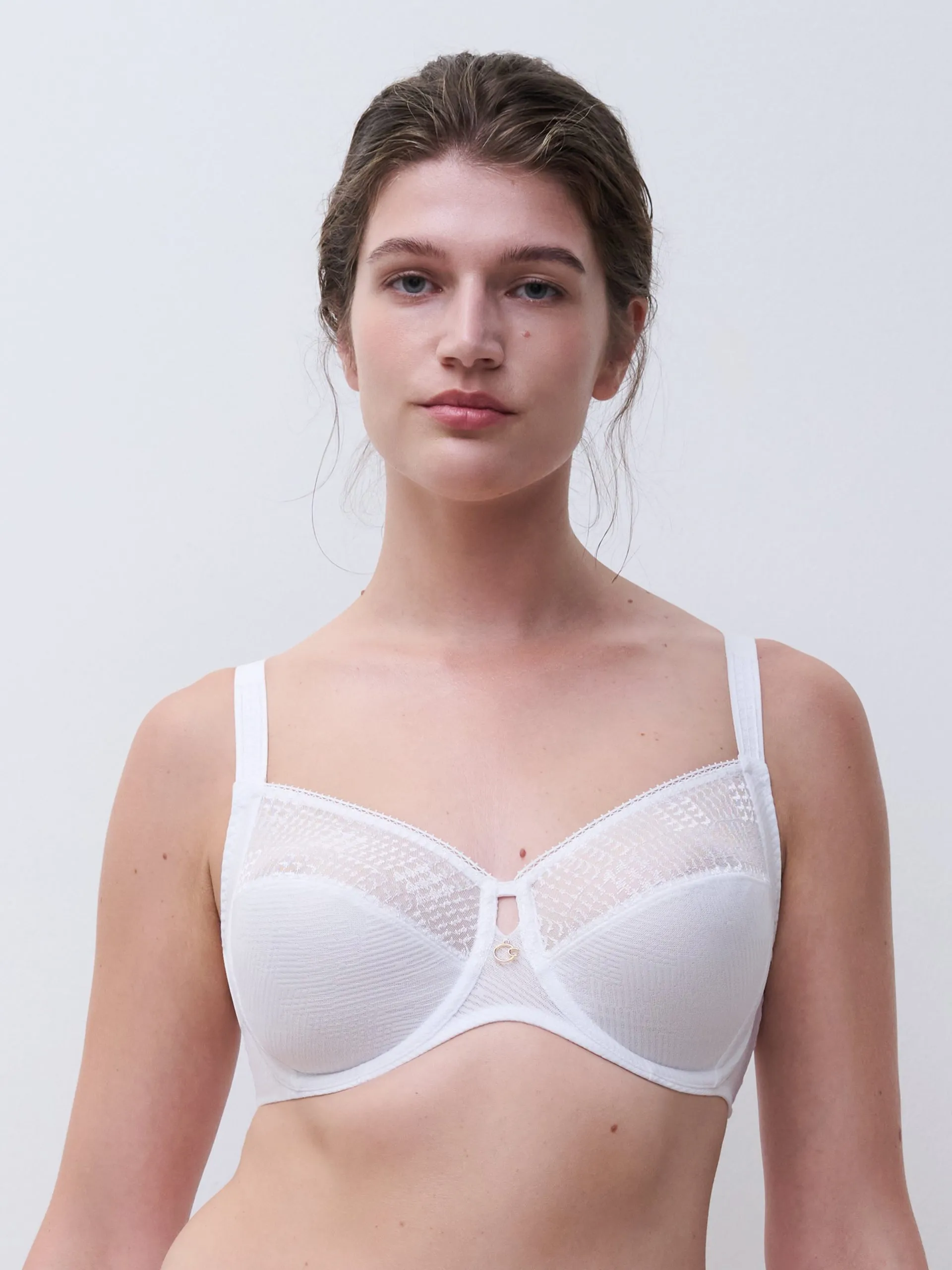 Soutien-gorge emboîtant broderie Blanc INTRIGUE