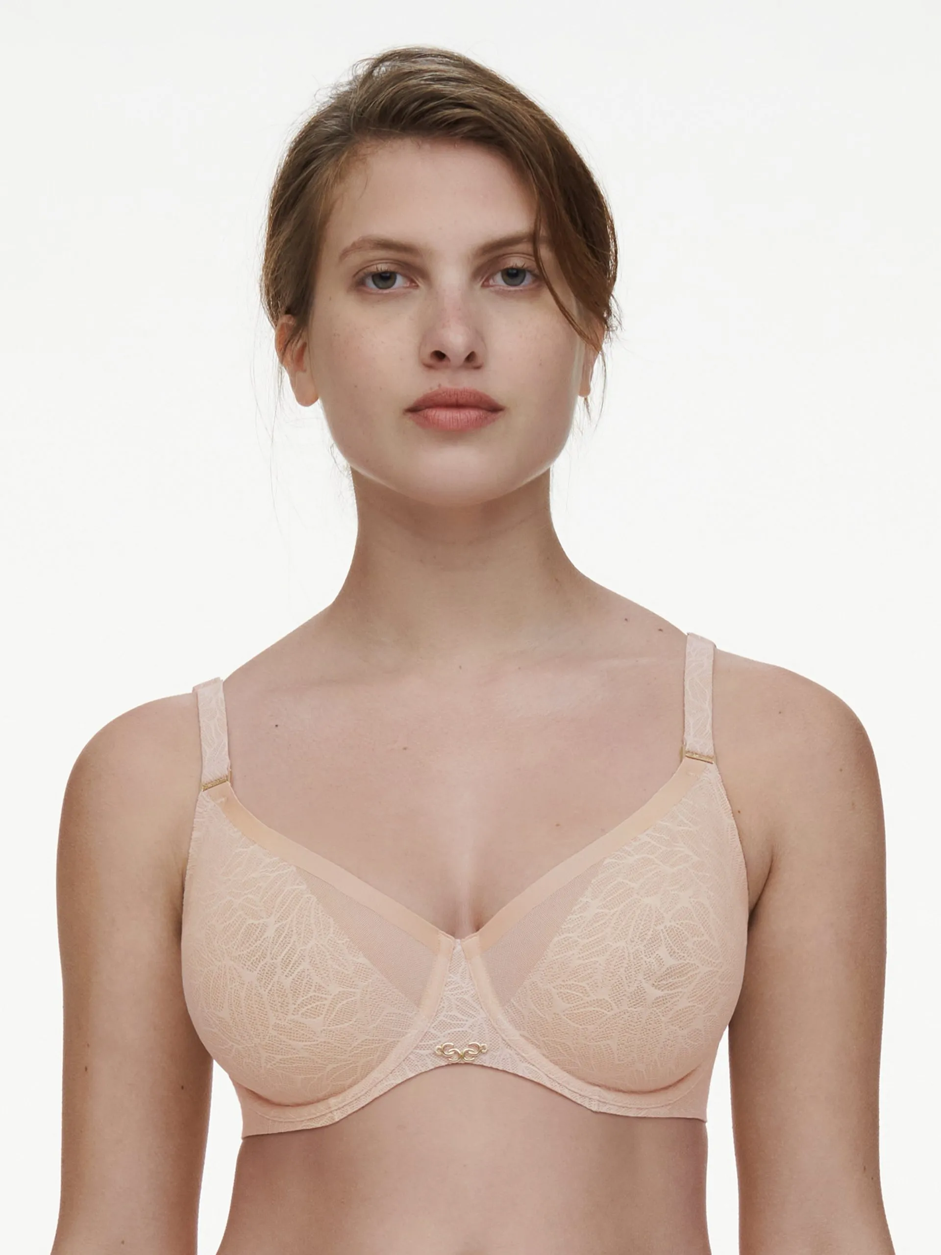 Soutien-gorge moulé emboîtant en dentelle Beige PURE LACE