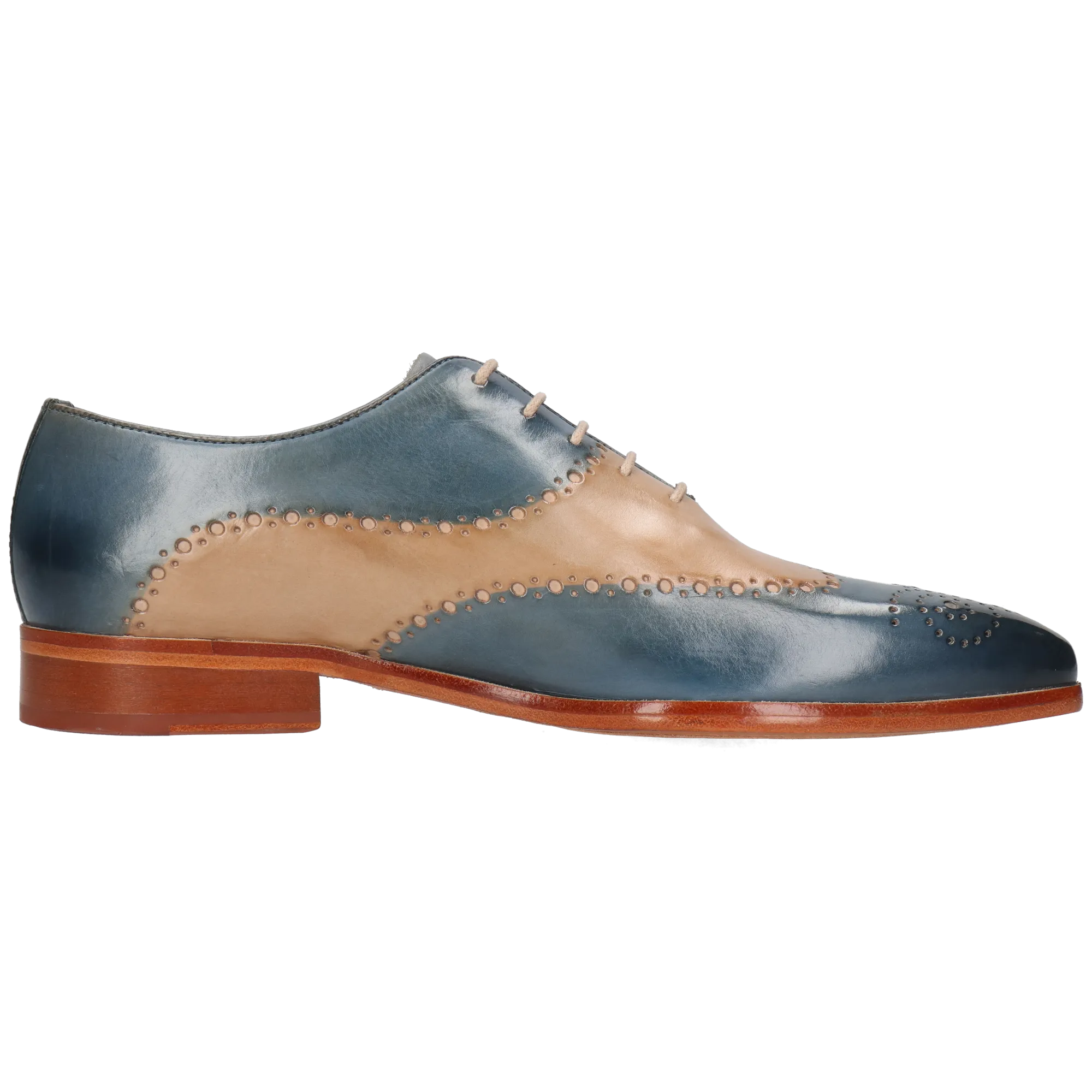 Richelieu en cuir Bleu LANCE 41