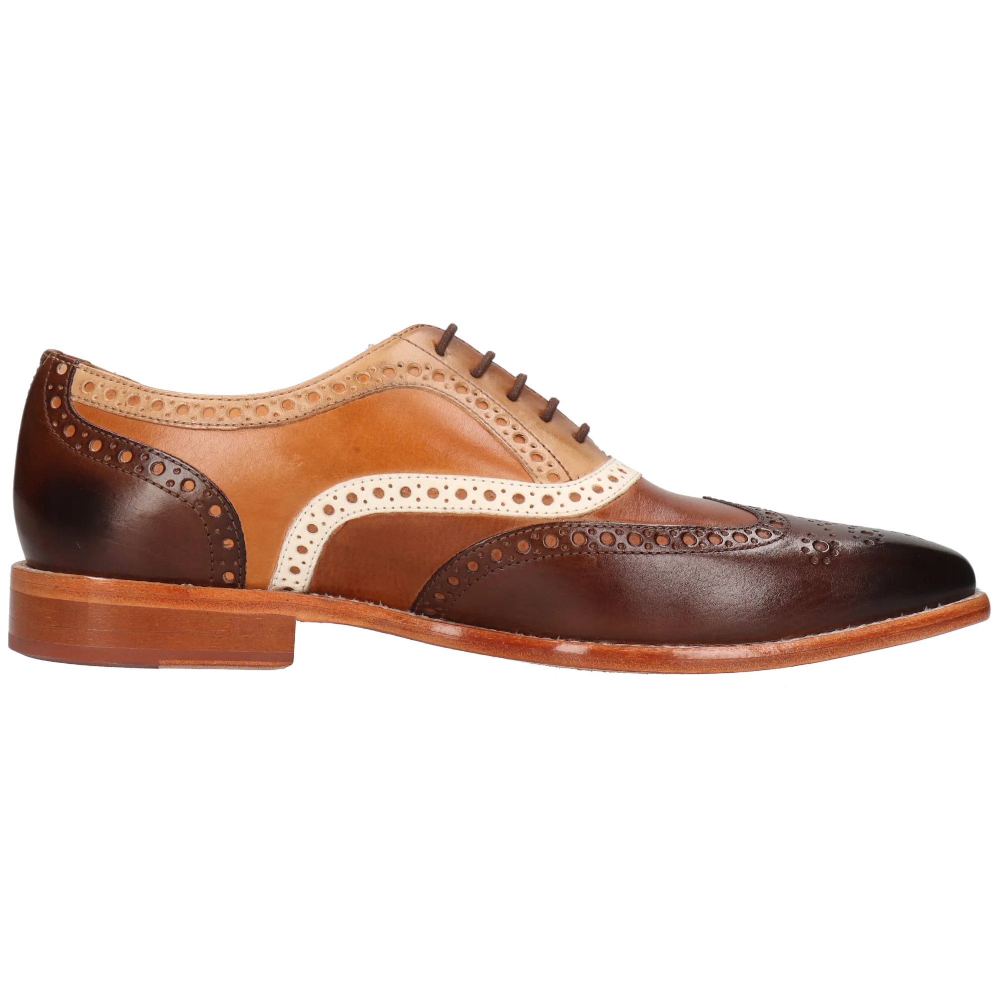 Richelieu en cuir Marron LEONARDO 21