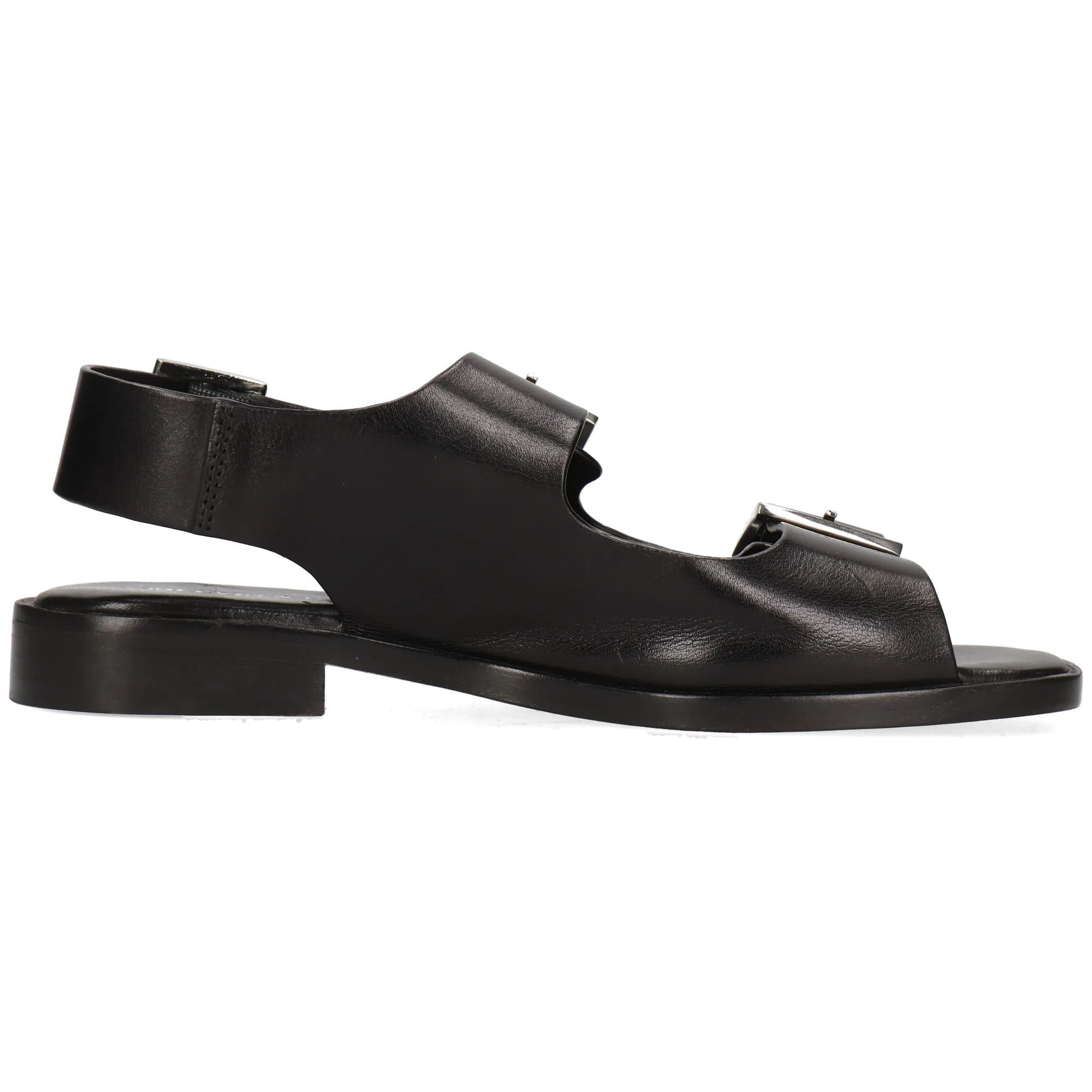 Sandales à talon plat Noir EVERLY 5