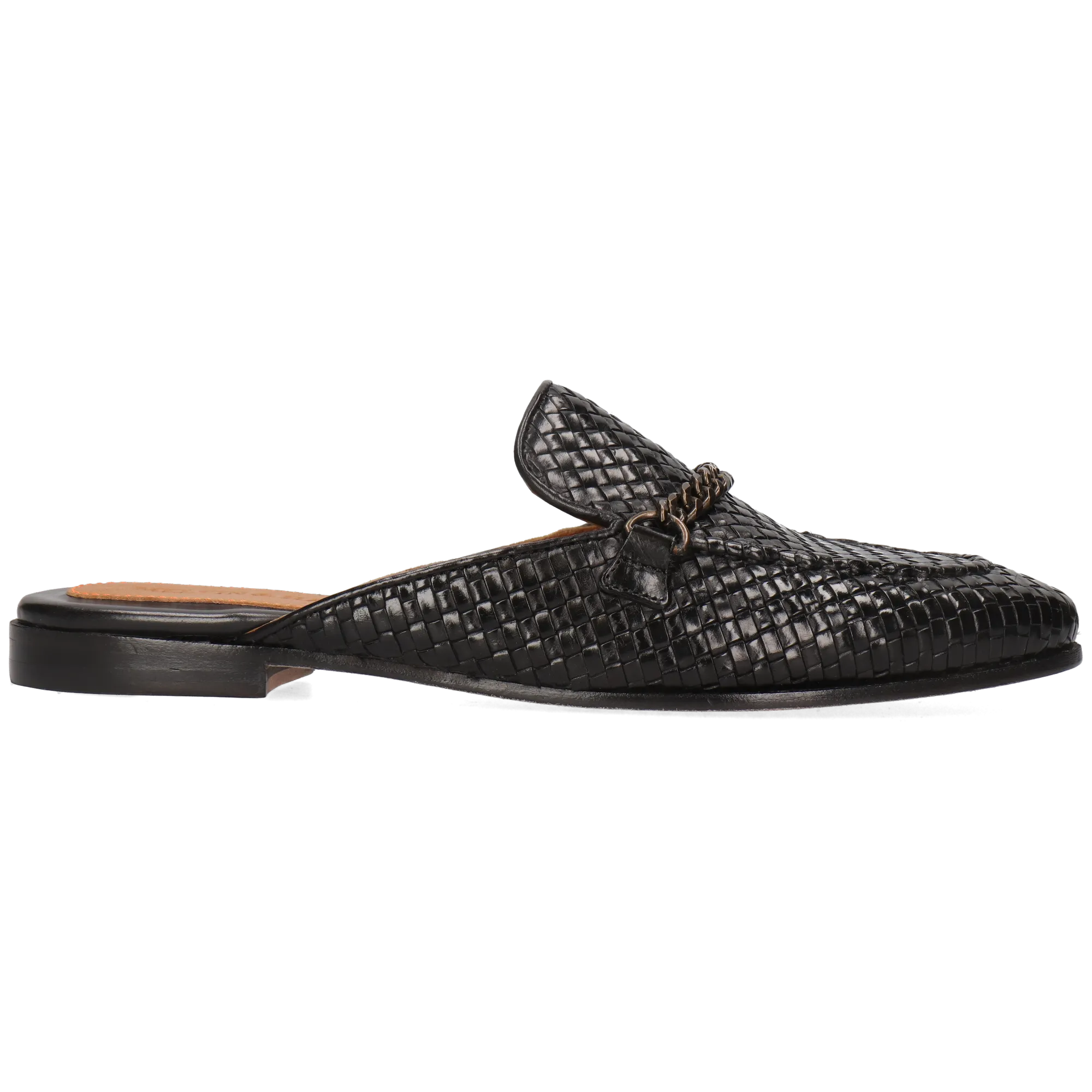 Mules à talon plat Noir SCARLETT 77