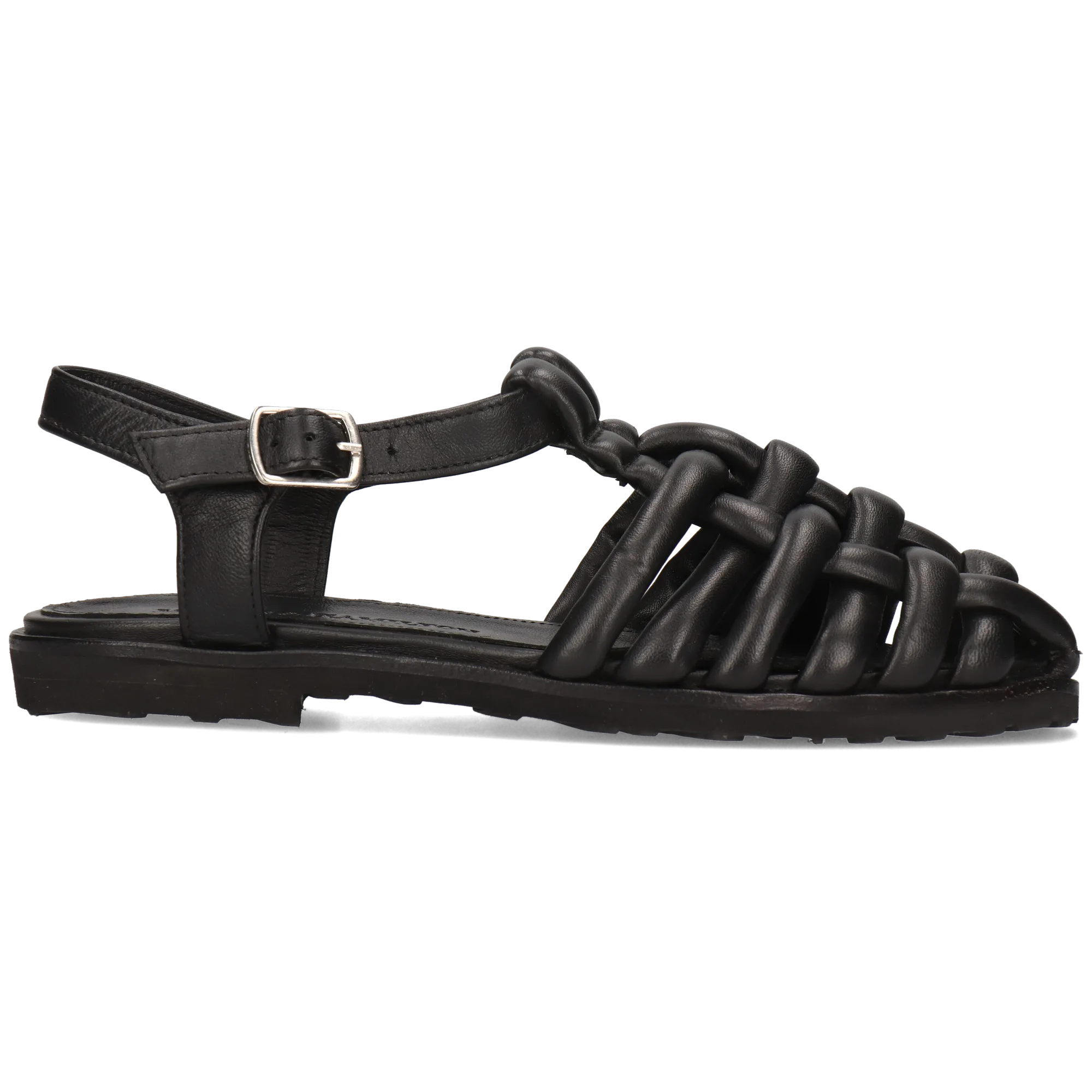 Sandales à talon plat Noir KEYLA 2