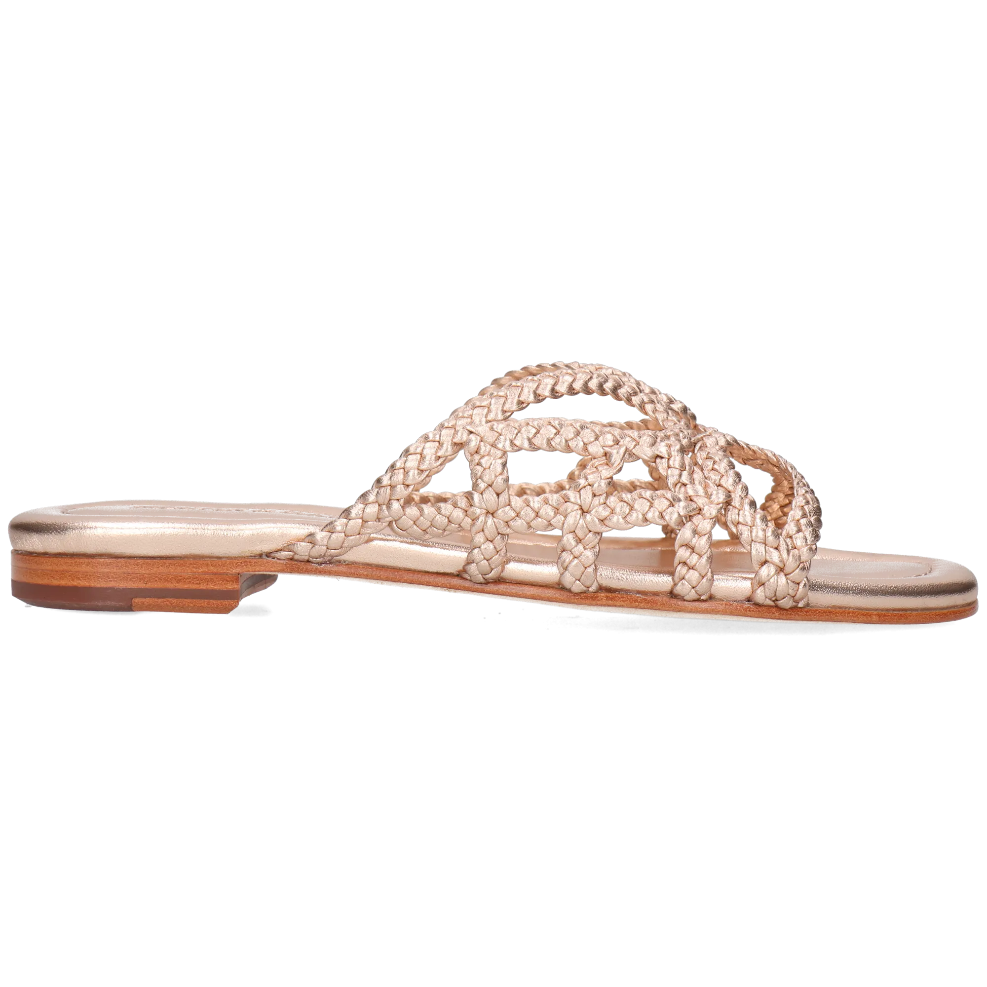 Mules à talon plat Doré ELODIE 64