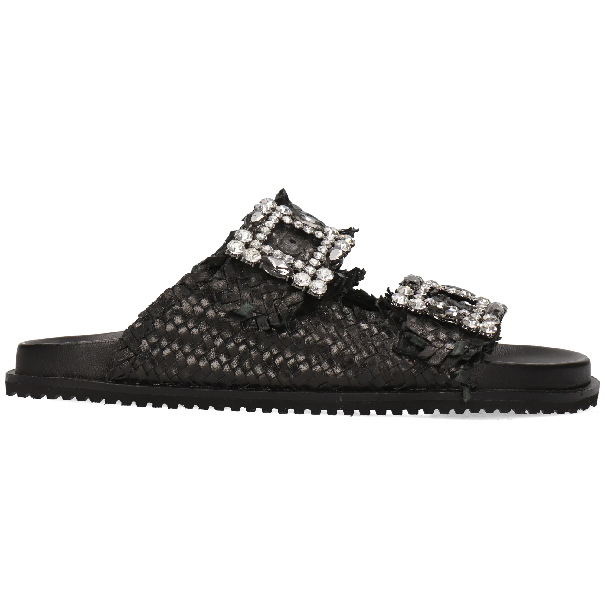 Mules à talon plat Noir EVE 1