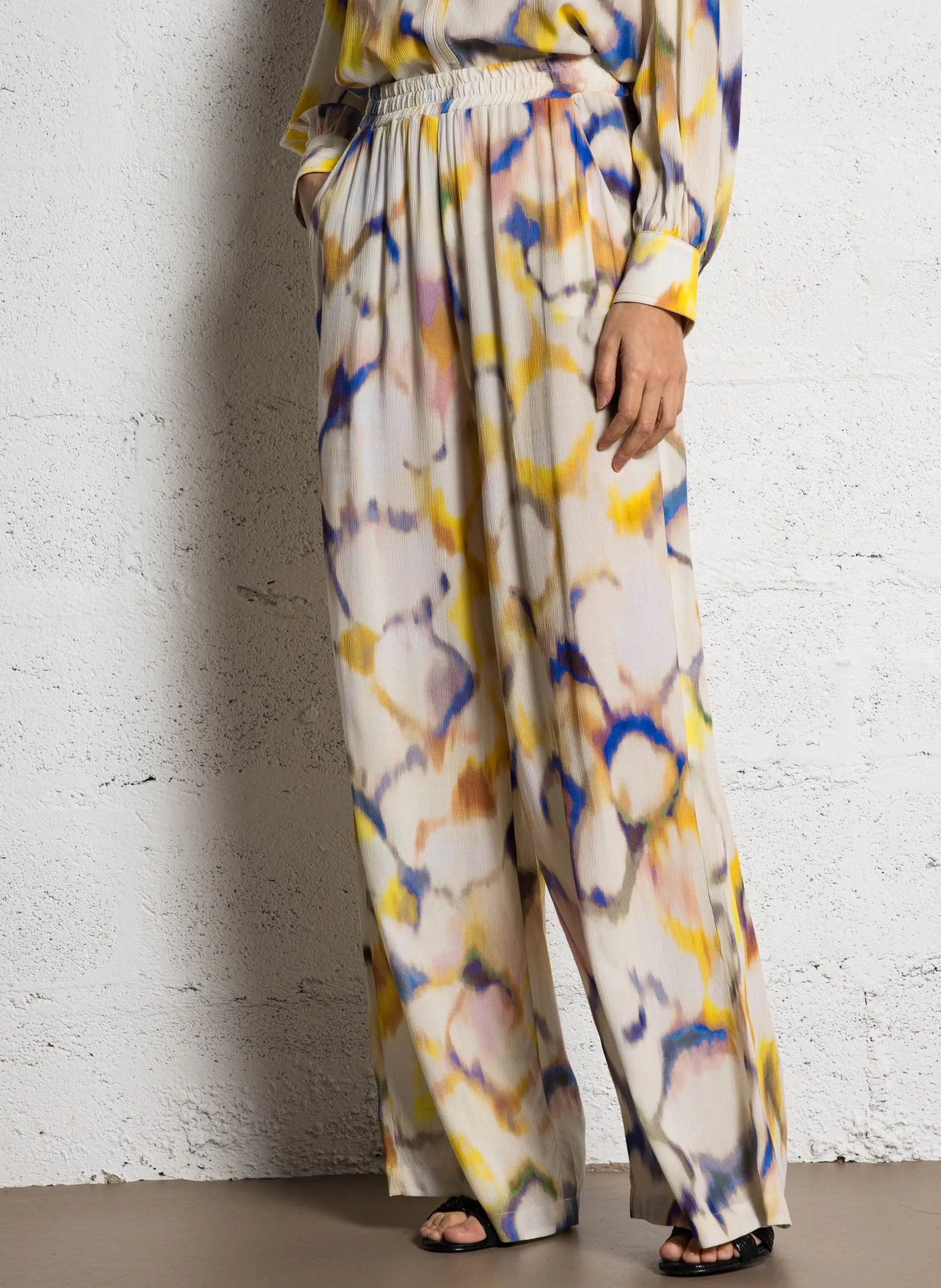 Pantalon large imprimé Multicolore FIPAN