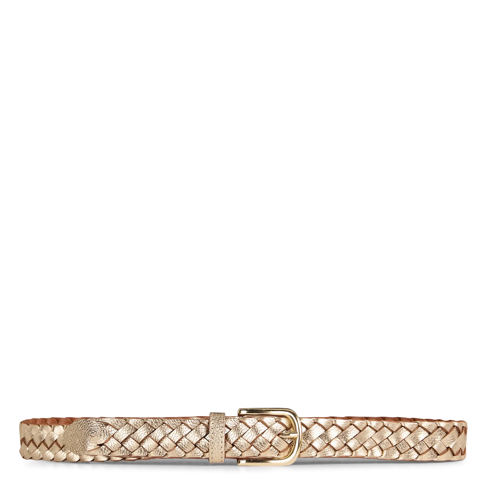 Ceinture tressée en cuir Doré VALENTIN