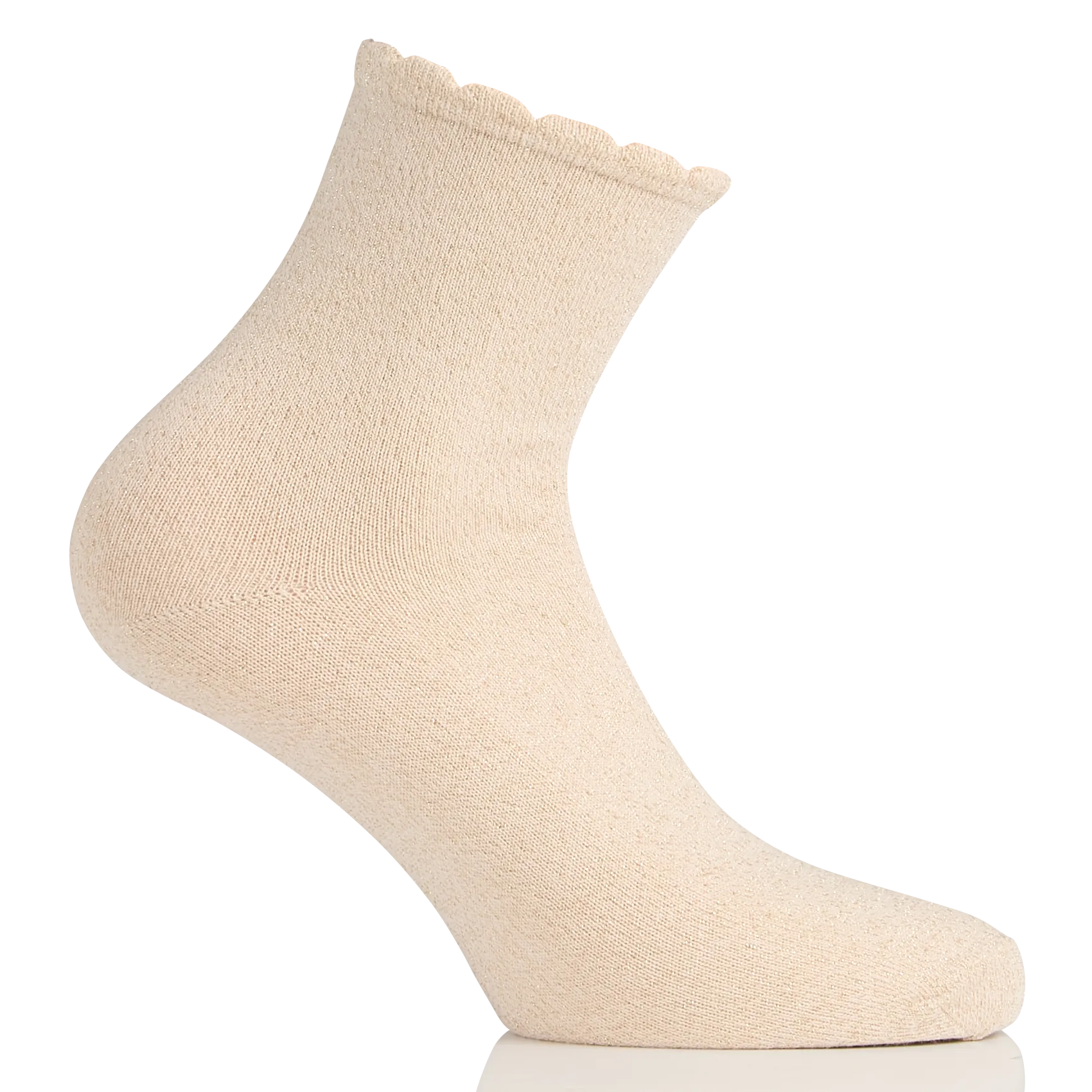 Chaussettes en coton mélangé pailleté Blanc MAEL