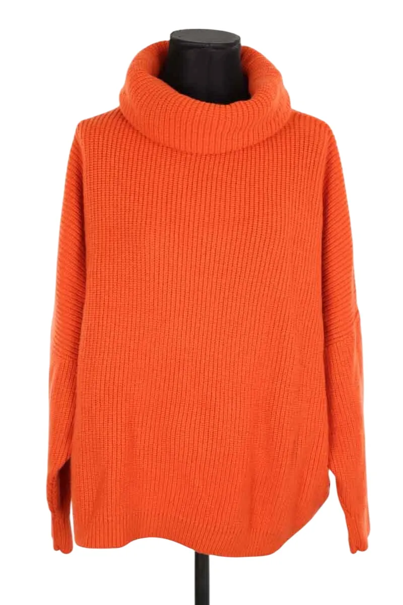 Pull en laine Orange
