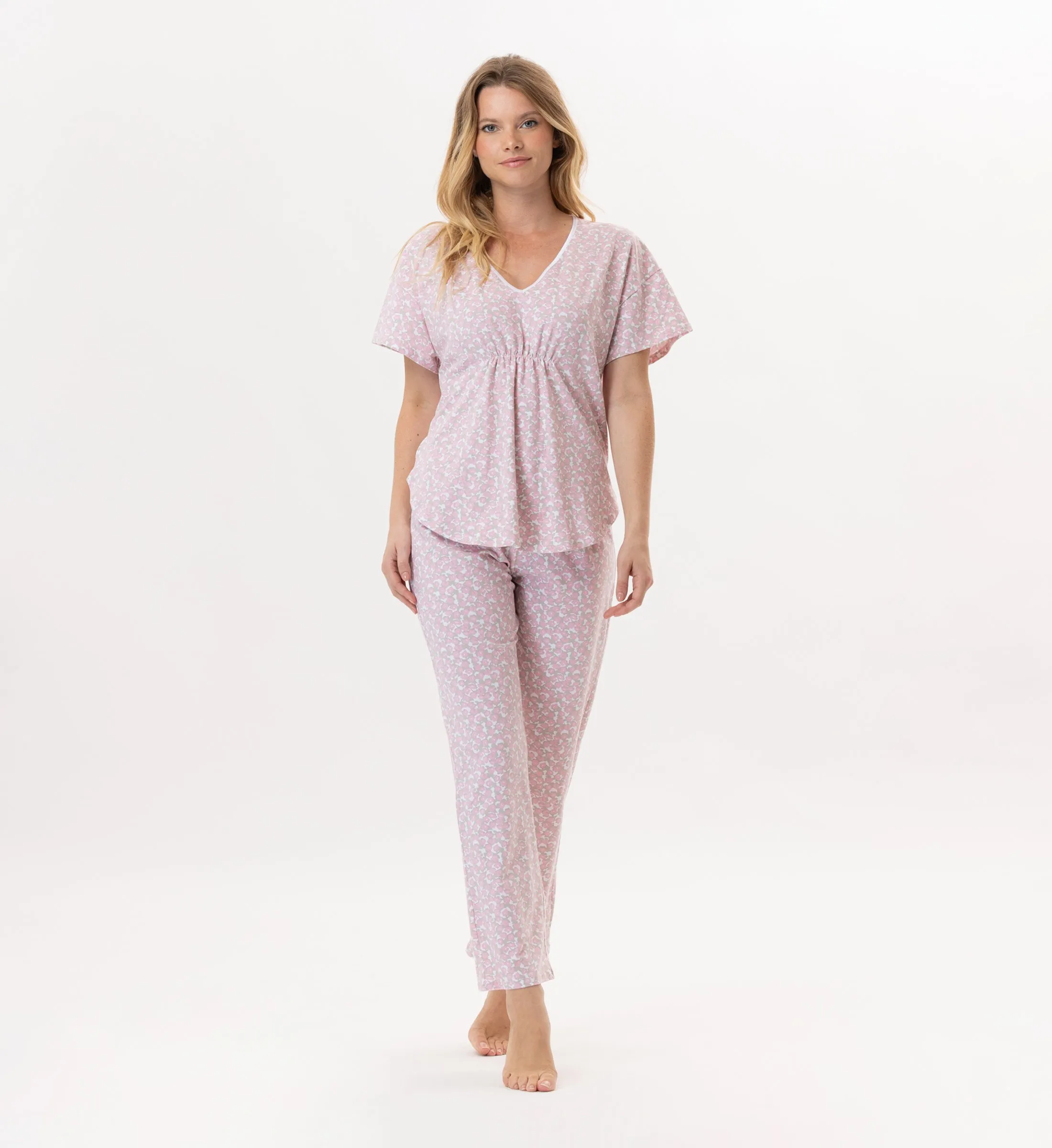 Pyjama en coton Rose CALISSON 902