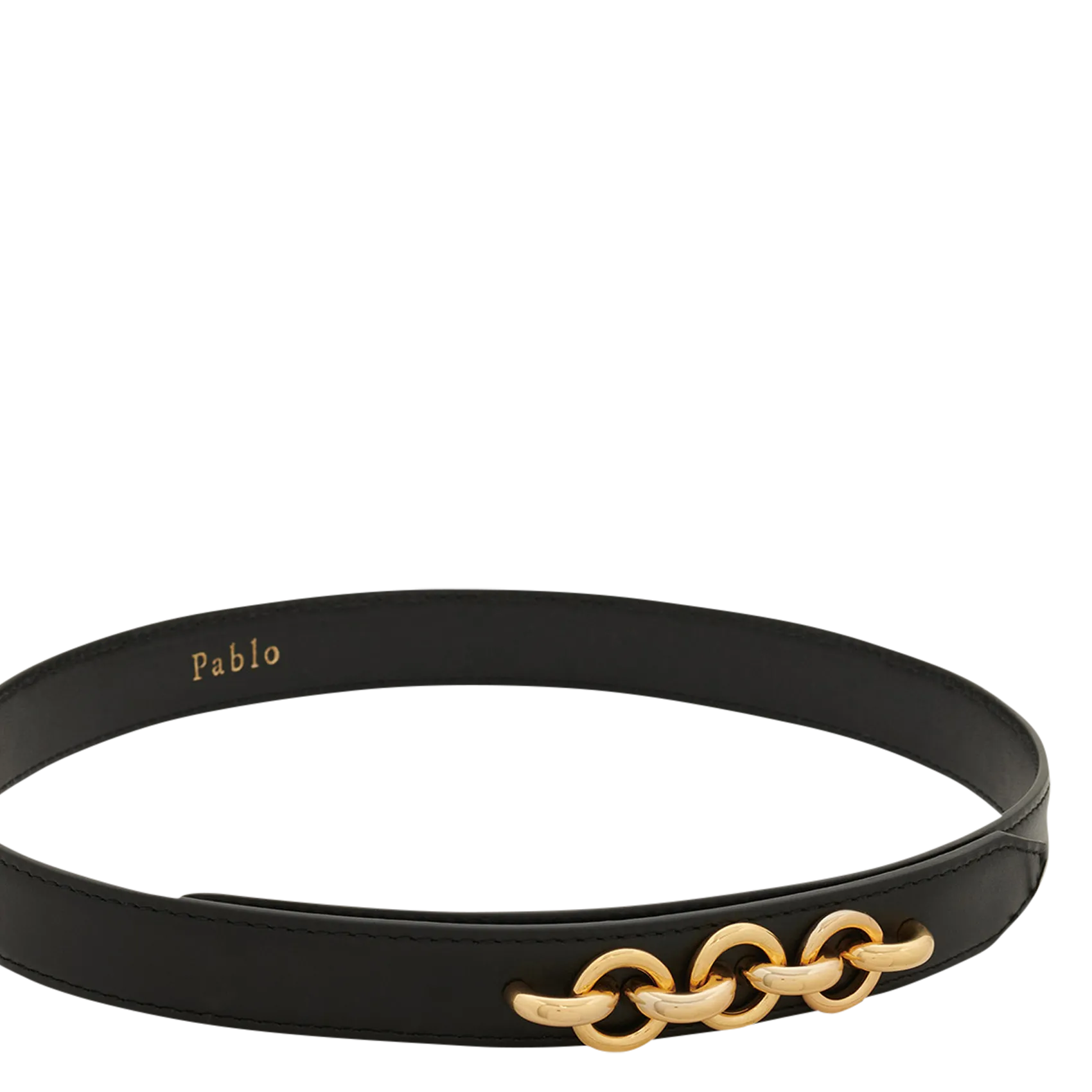 Ceinture en cuir Noir CATALINA