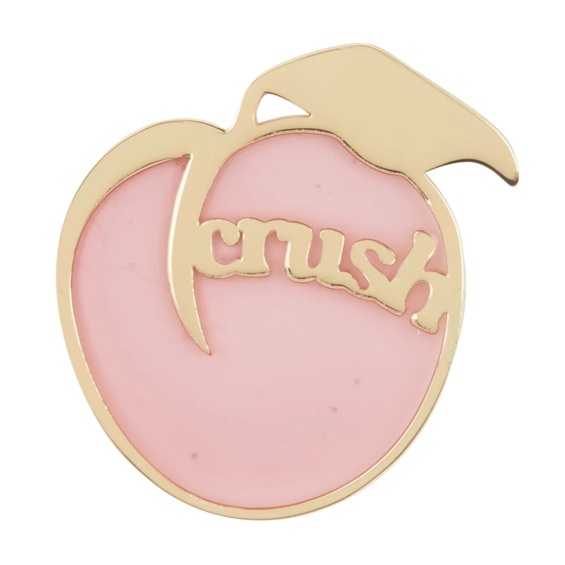 Pin's forme pêche Doré WASABI