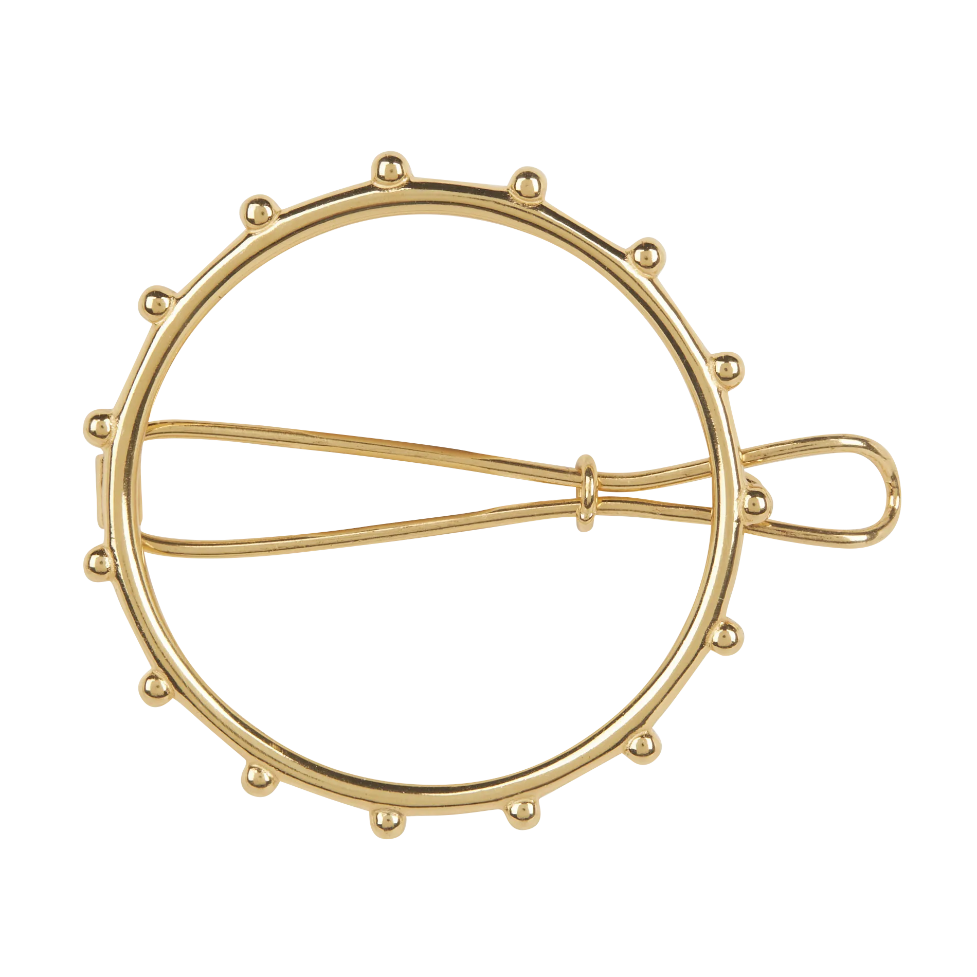 Barrette en laliton doré Doré LEANOR