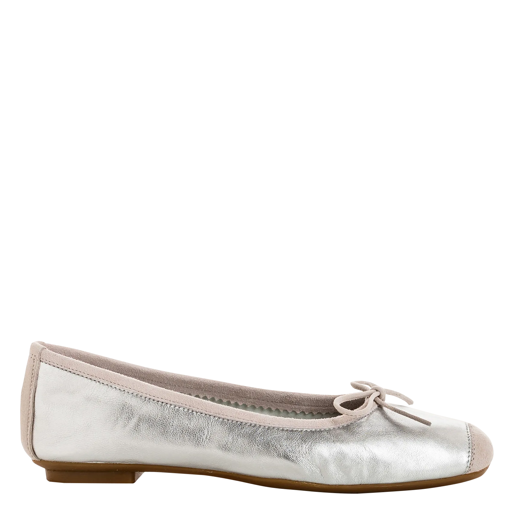Ballerines en cuir Argent HARMONY