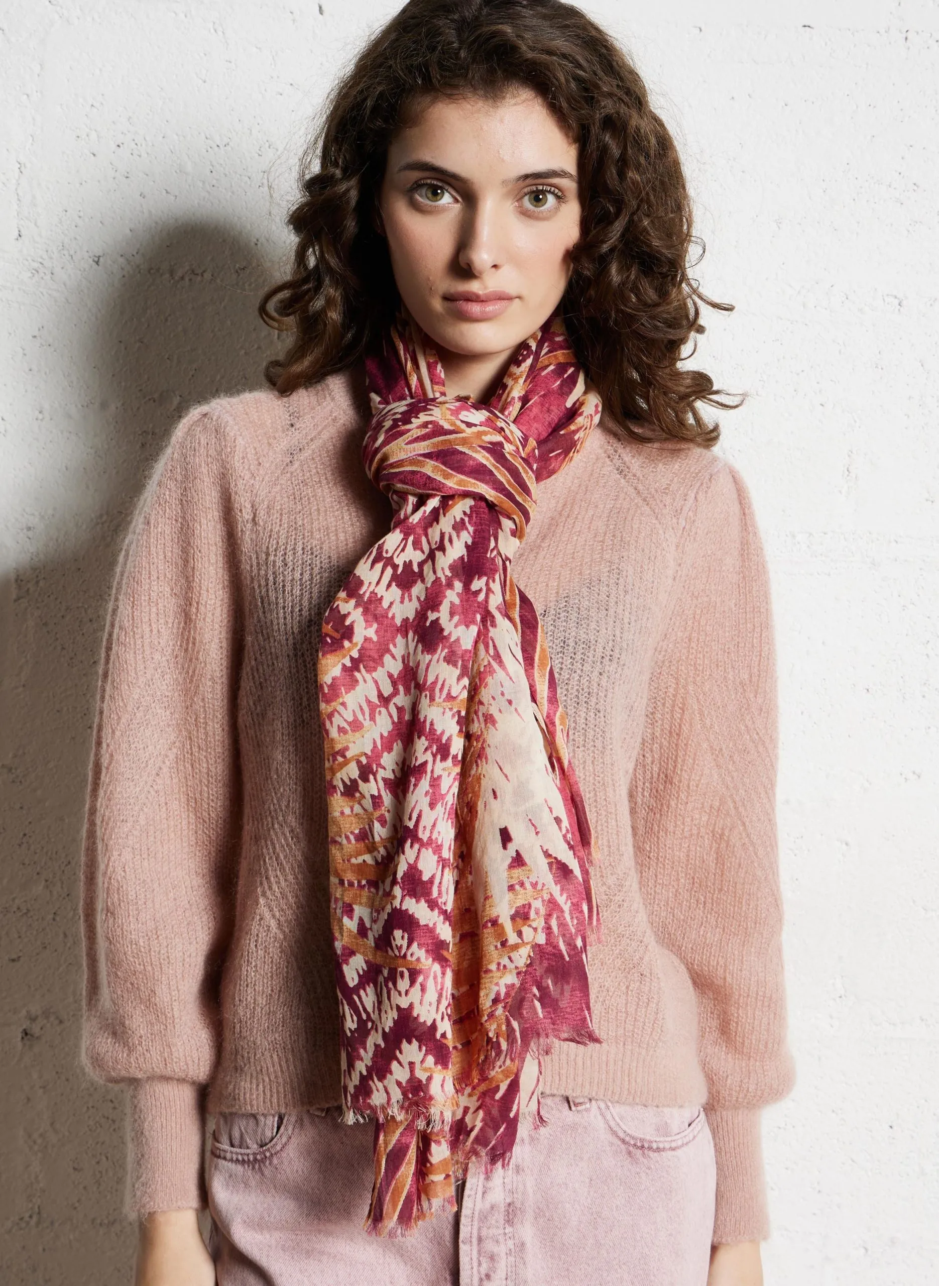 Foulard en coton Multicolore