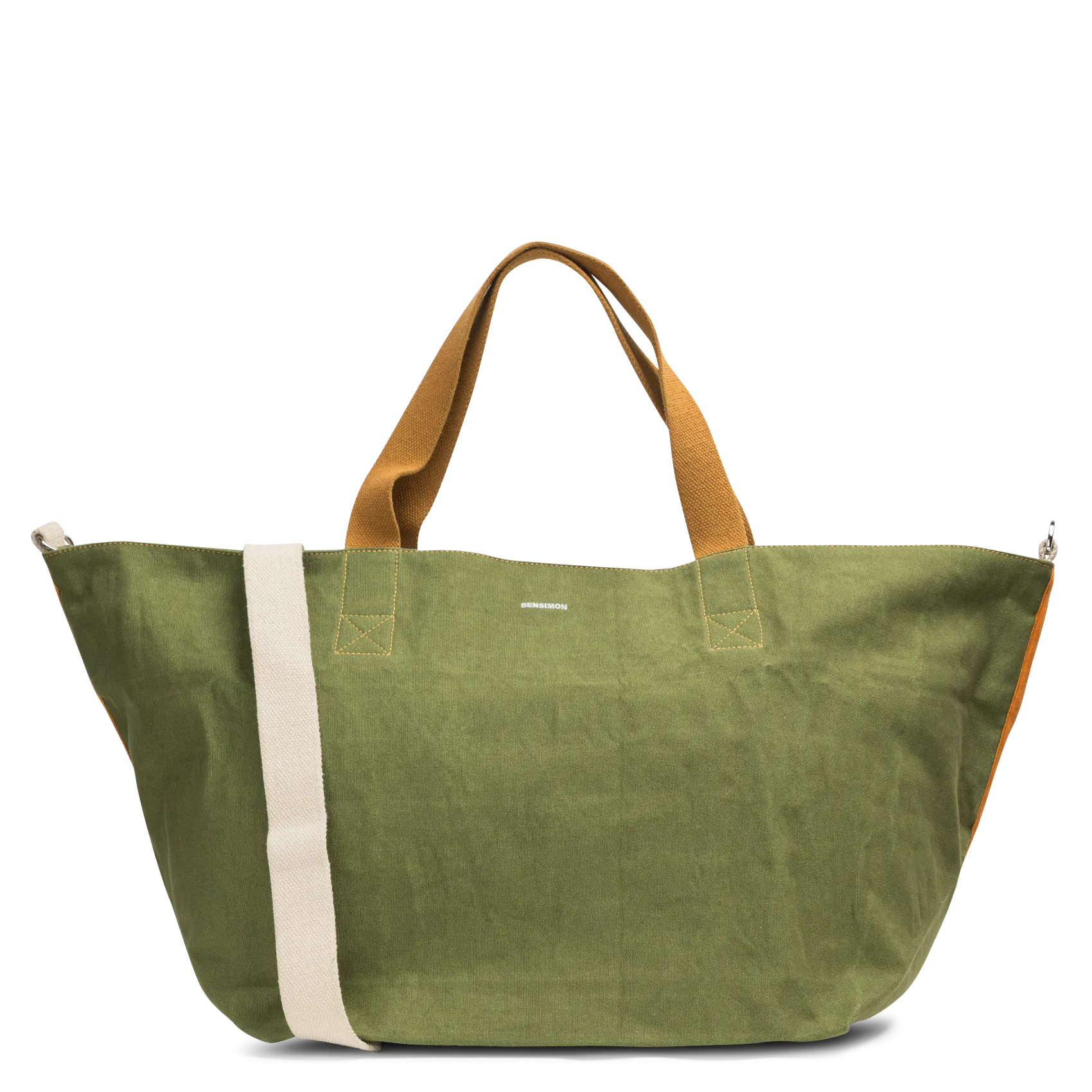 Sac shopping en coton Kaki NELLORE L