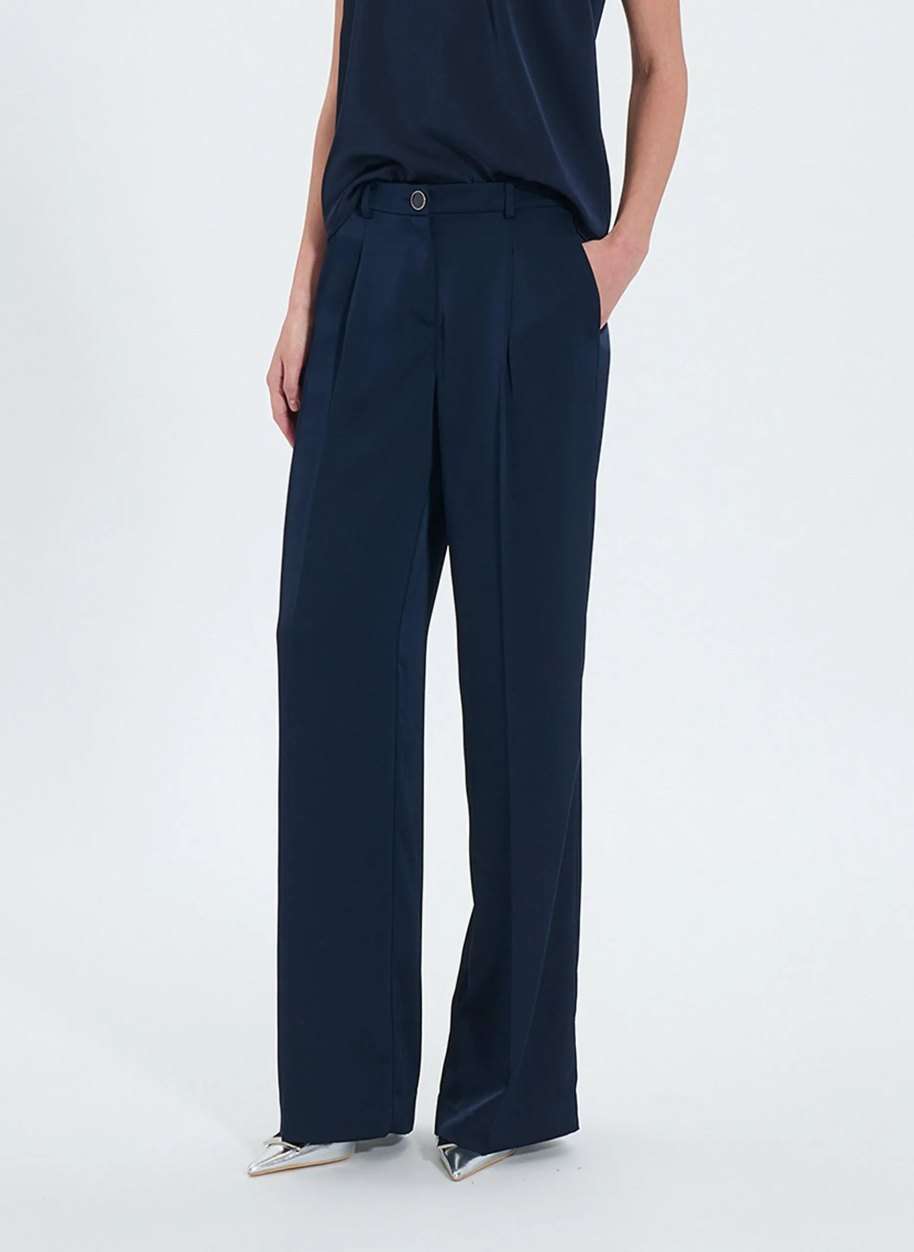 Pantalon palazzo Bleu PLEYEL