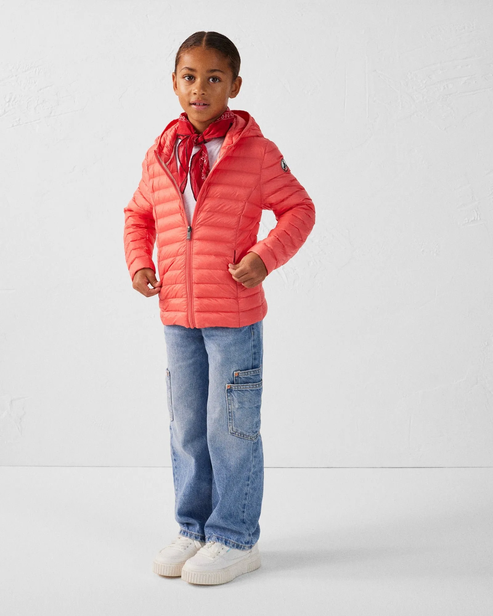 Doudoune légère à capuche enfant carla Rose