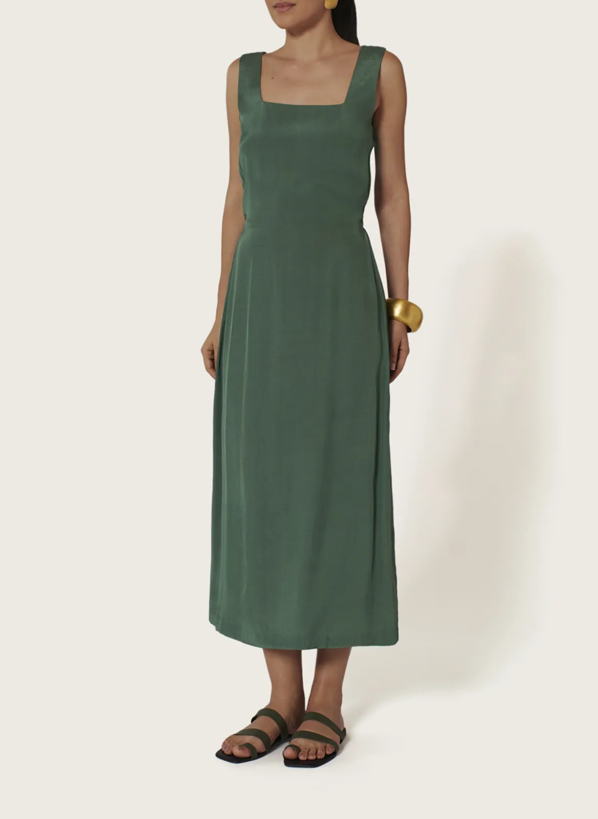 Robe longue Vert TEXAS