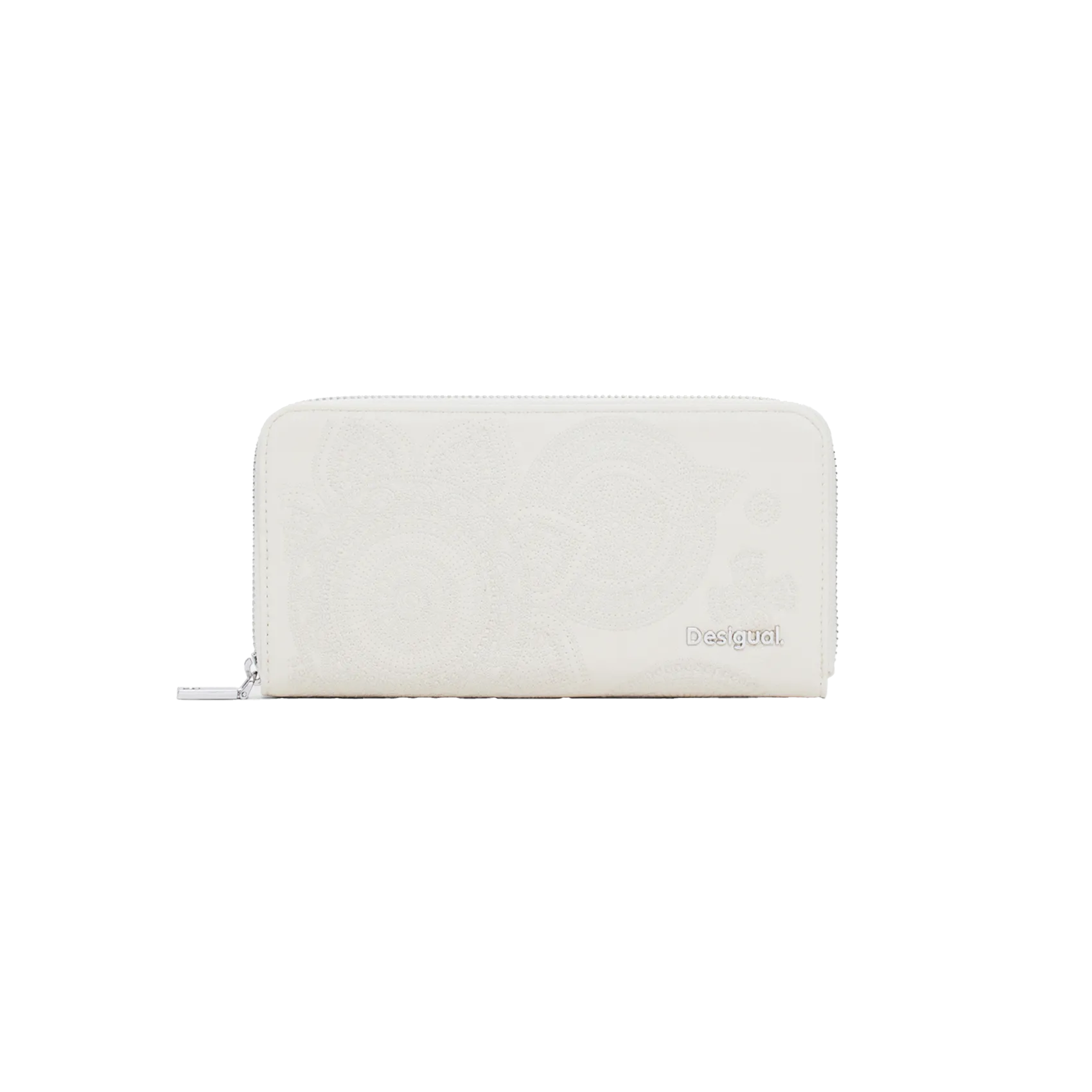 Portefeuille brodé Blanc